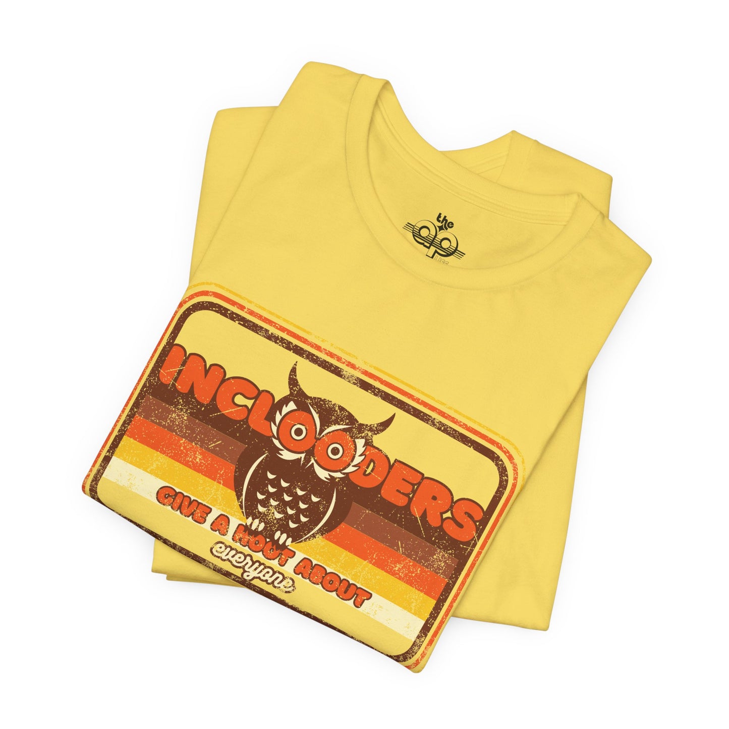 Inclooders Give a Hoot About Everyone - Adult Unisex Jersey Short Sleeve Tee