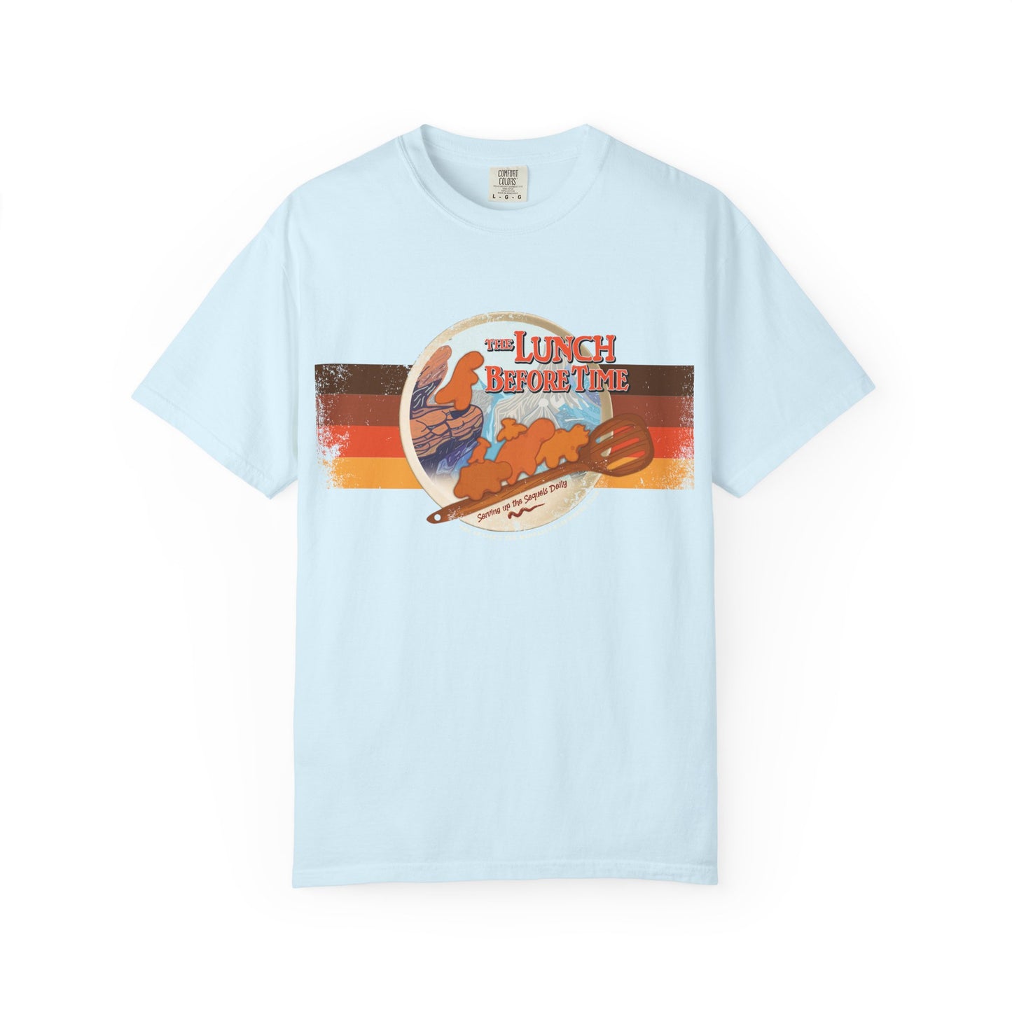 The Lunch Before Time- Serving Up the Sequels Daily - Adult Unisex Garment-Dyed T-shirt - Collab Design with TMEC