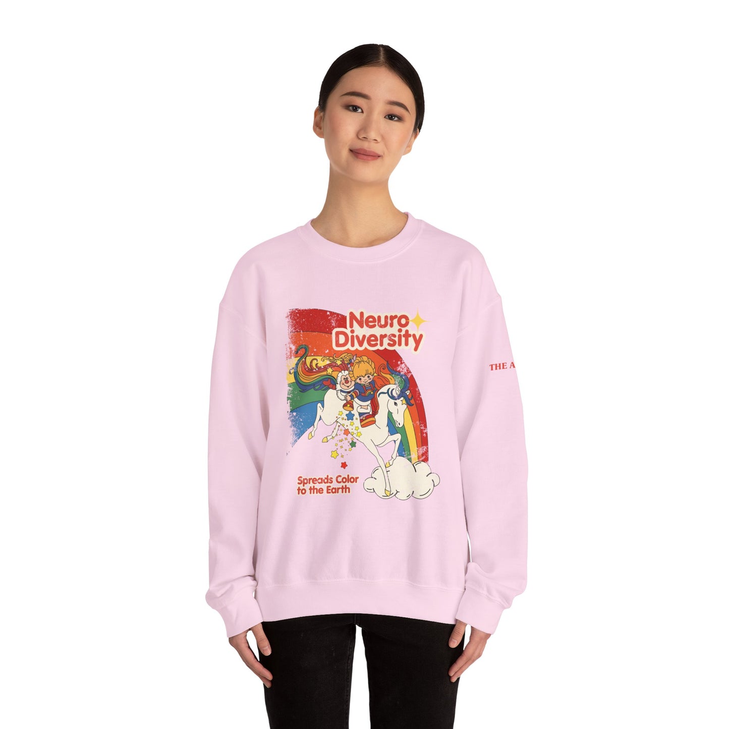 Neurodiversity Spreads Color to the Earth - Adult Unisex Heavy Blend™ Crewneck Sweatshirt