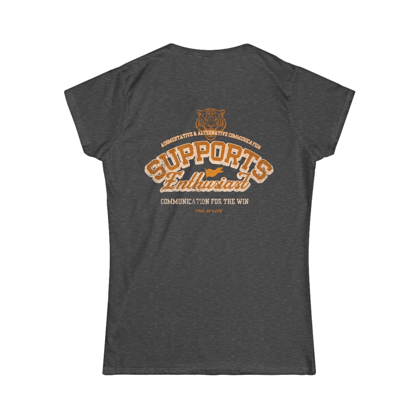AAC Supports Team Enthusiast - Communication for the Win - Women's Semi-Fitted Tee