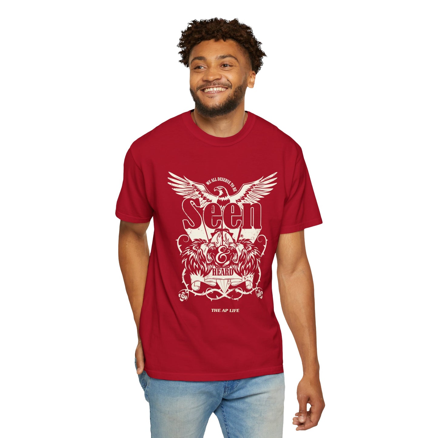 We All Deserve to be Seen & Heard - Adult Unisex Garment-Dyed T-shirt