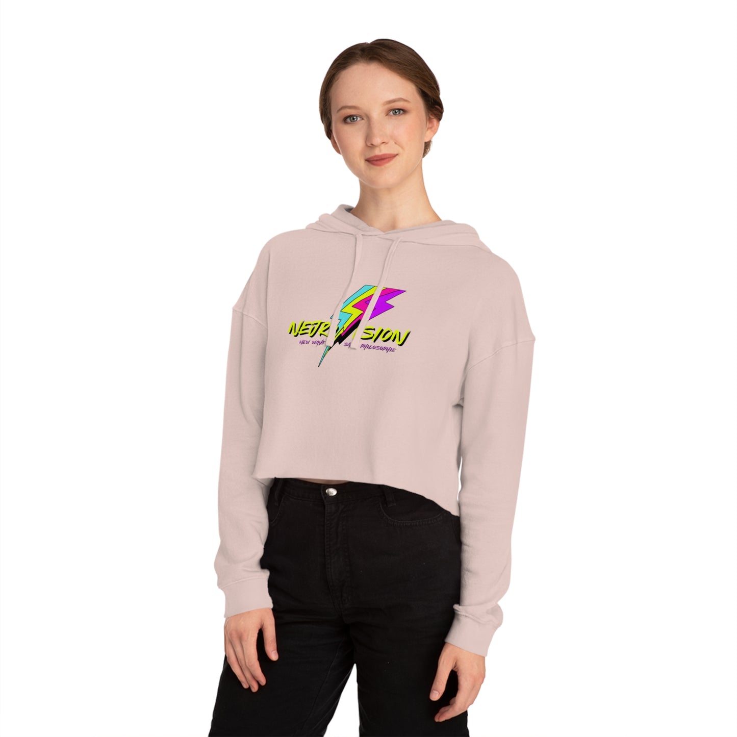 Neurovision - Match My Freq - Epilepsy Awareness Women's Cropped Hoodie