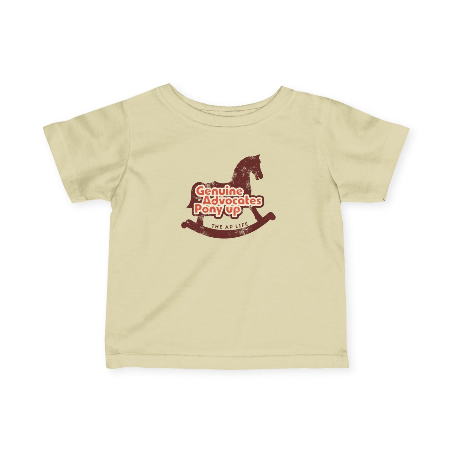 Genuine Advocates Pony Up - Rocking Horse - Baby/Infant Fine Jersey Tee