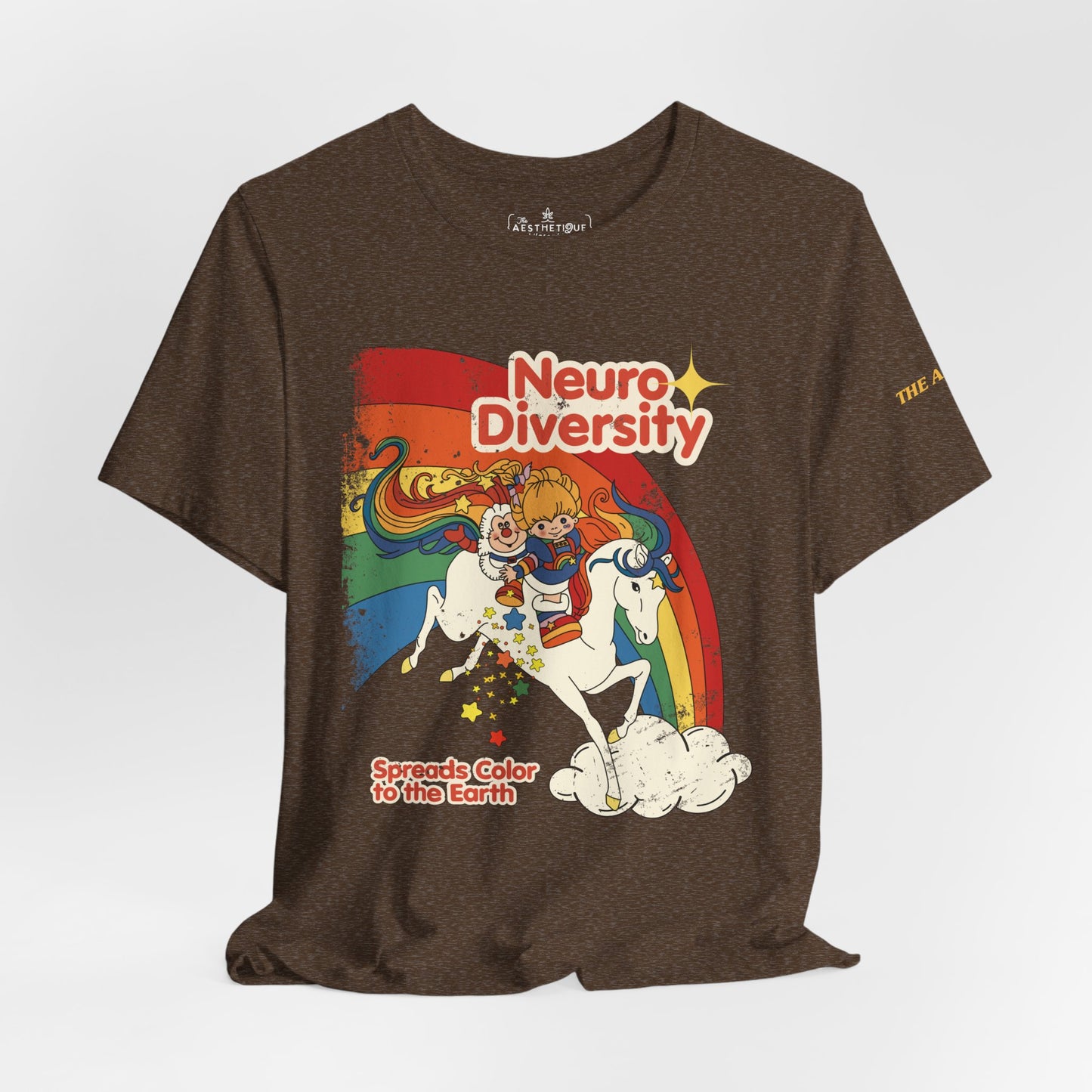 Neurodiversity Spreads Color to the Earth - Adult Unisex Jersey Short Sleeve Tee