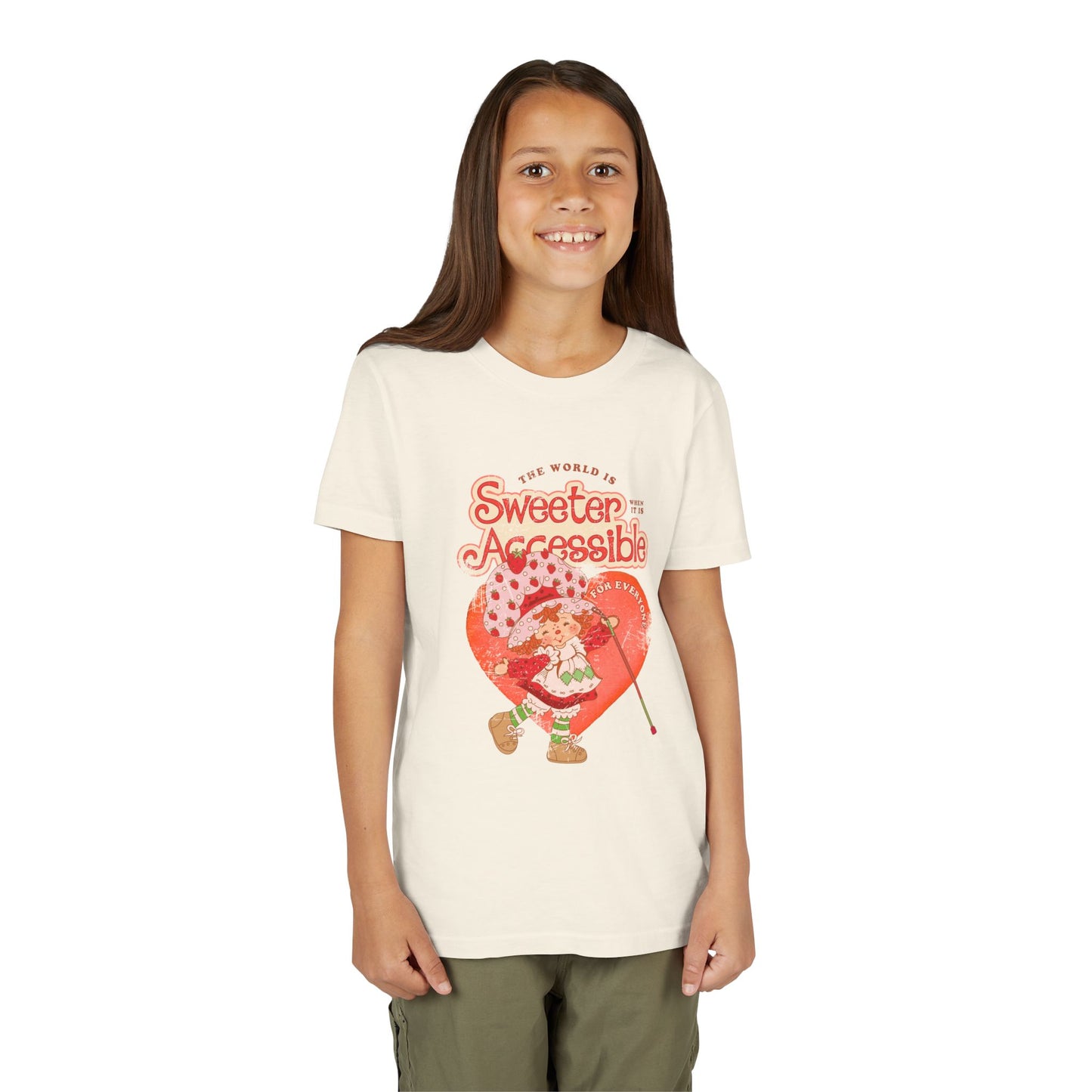 The World is Sweeter, when it is Accessible for Everyone - Youth Unisex Short Sleeve Tee