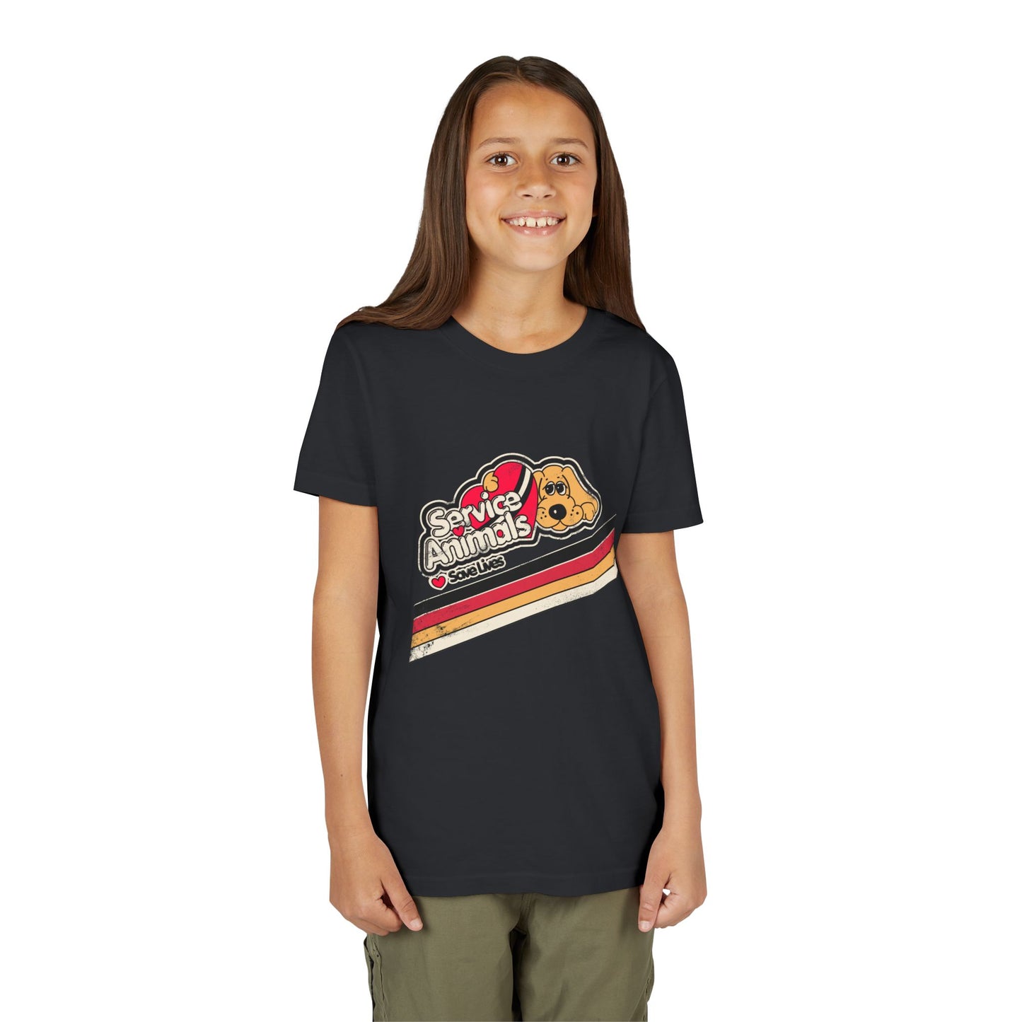 Service Animals Save Lives - Youth Unisex Short Sleeve Tee