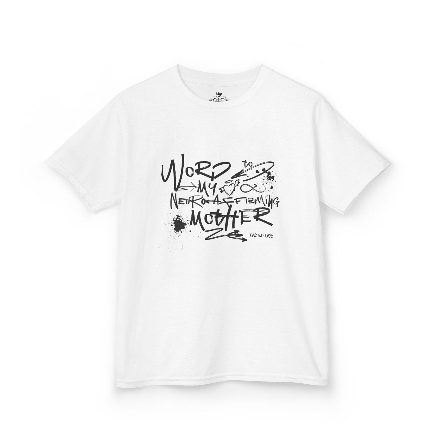 Word to My Neuro-Affirming Mother - Kids Oversized Heavy Cotton™ Tee
