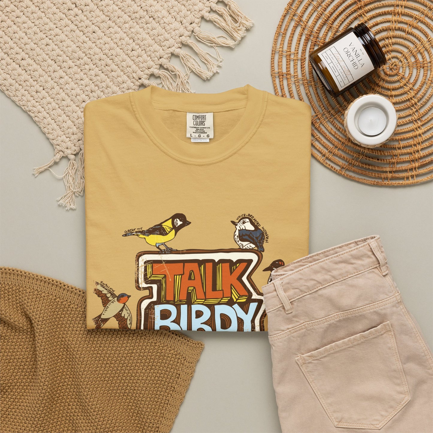 Talk Birdy to Me - Adult Unisex Garment-Dyed T-shirt