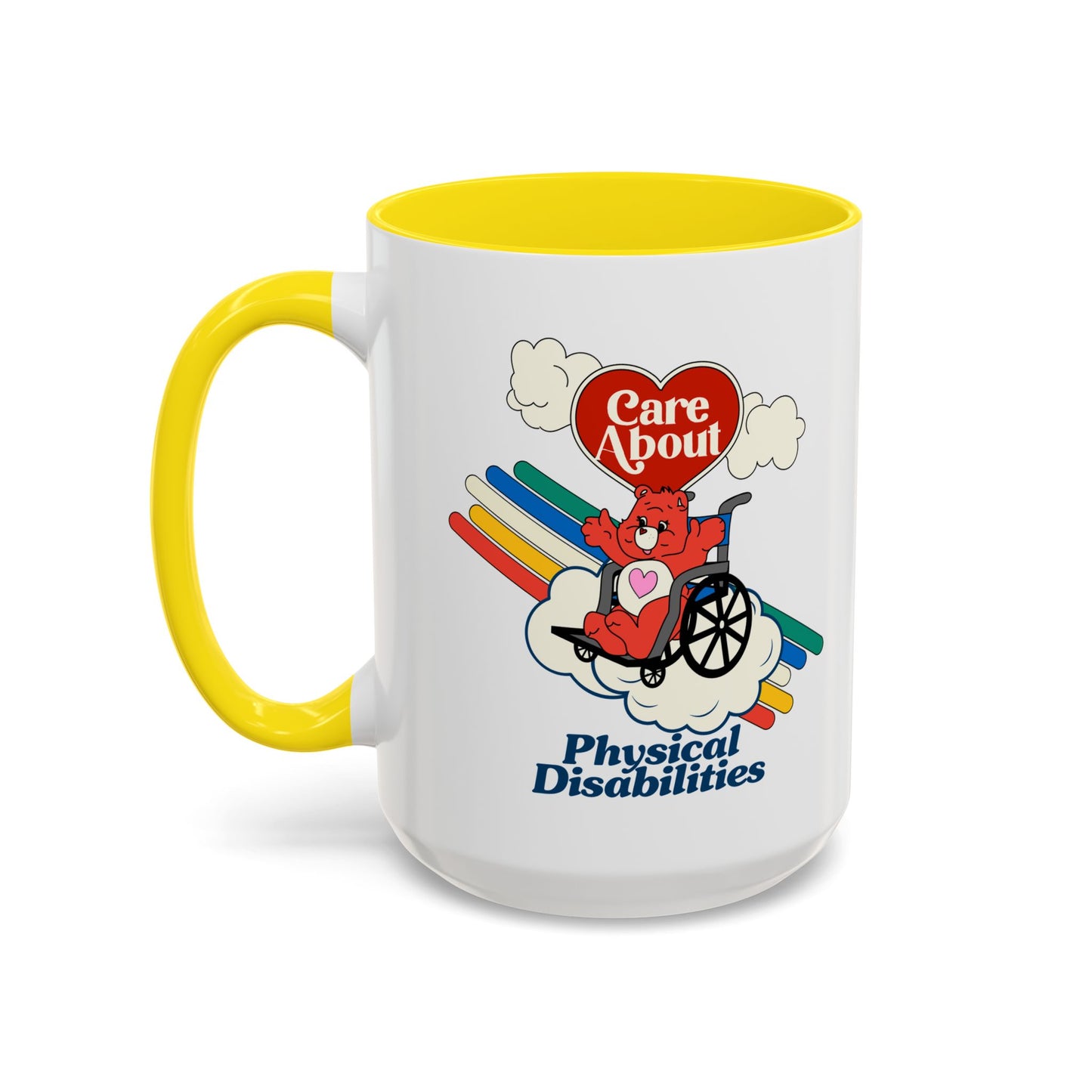Care About Physical Disabilities - Disability Rights - Accent Coffee Mug (11, 15oz)