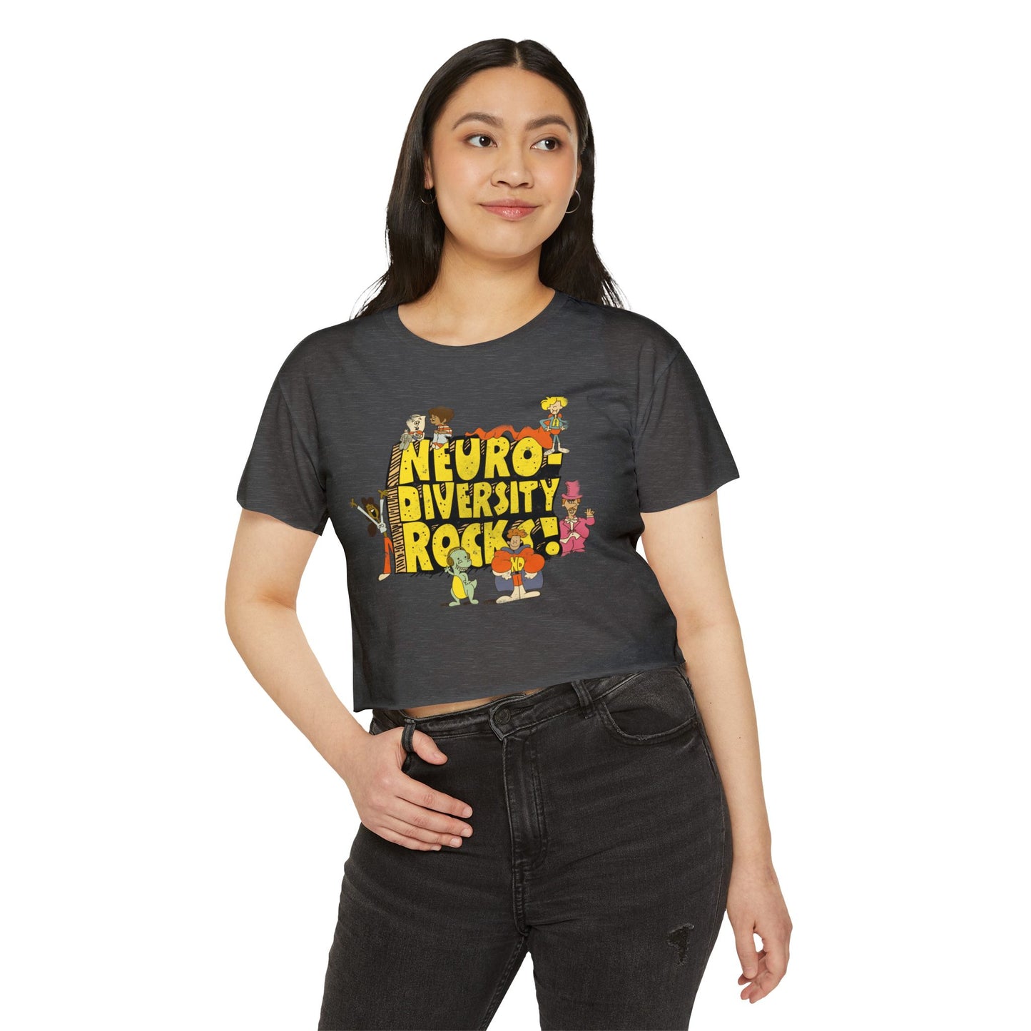 Neurodiversity Rocks - School House - Women's Festival Crop Top