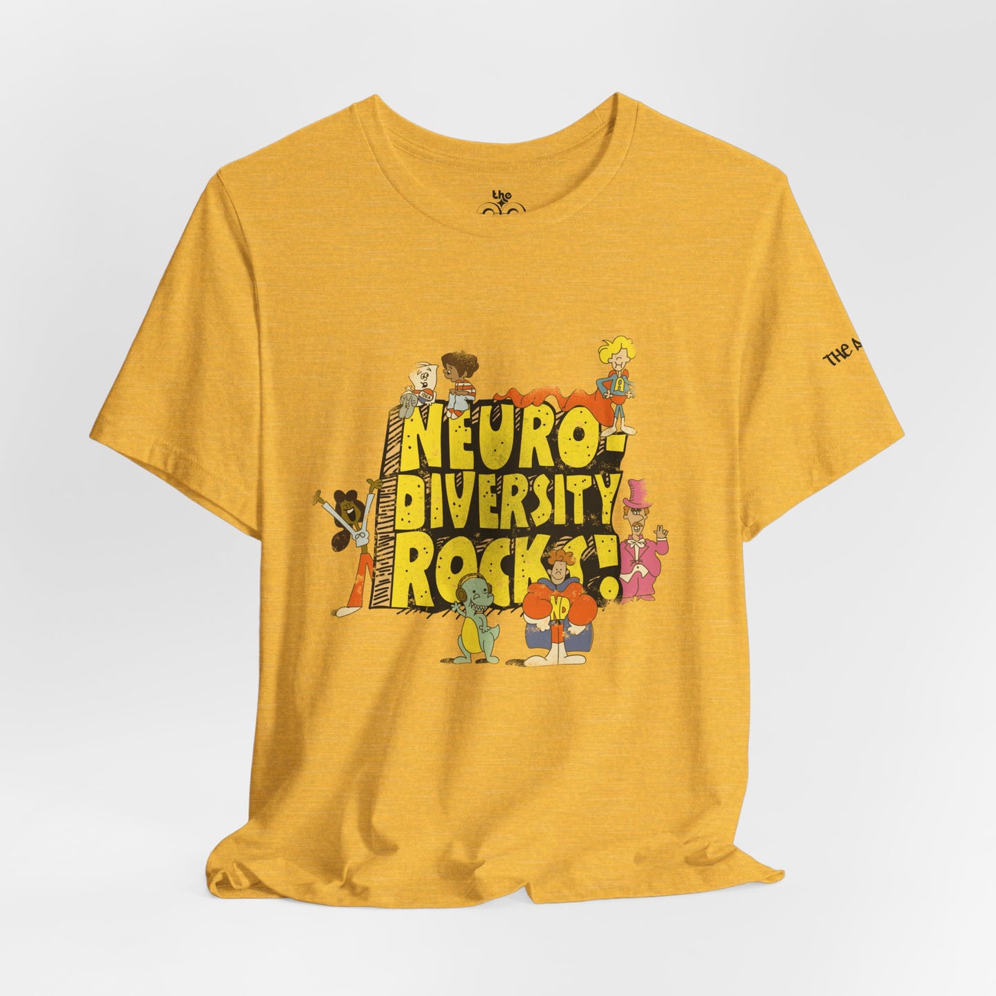 Neurodiversity Rocks - School House - Adult Unisex Jersey Short Sleeve Tee