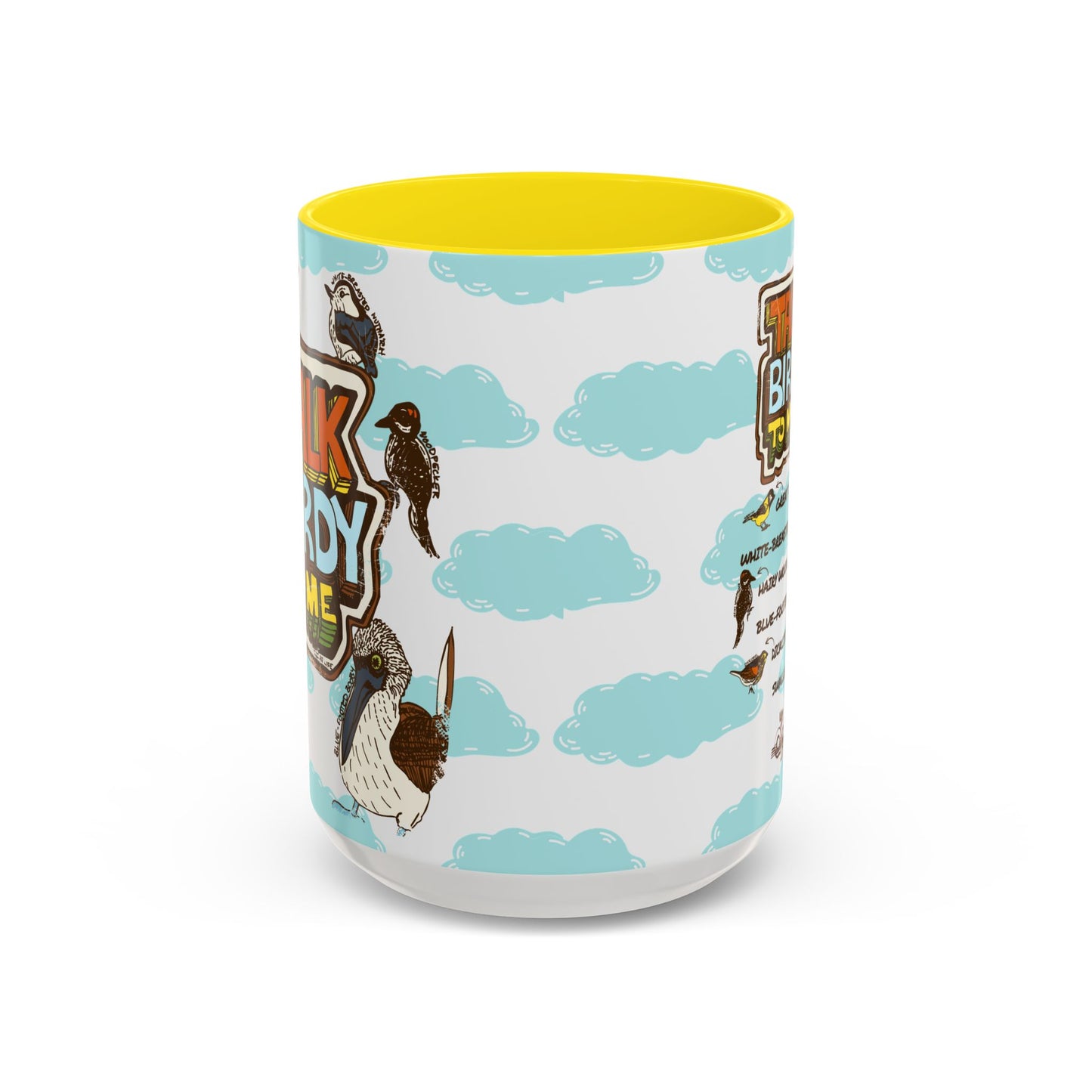 Talk Birdy to Me - Accent Coffee Mug (11, 15oz)