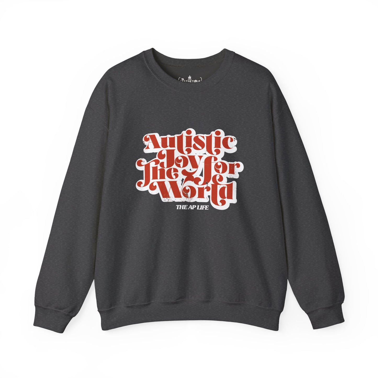Autistic Joy for the World - Seasonal Style - Unisex Heavy Blend™ Crewneck Sweatshirt