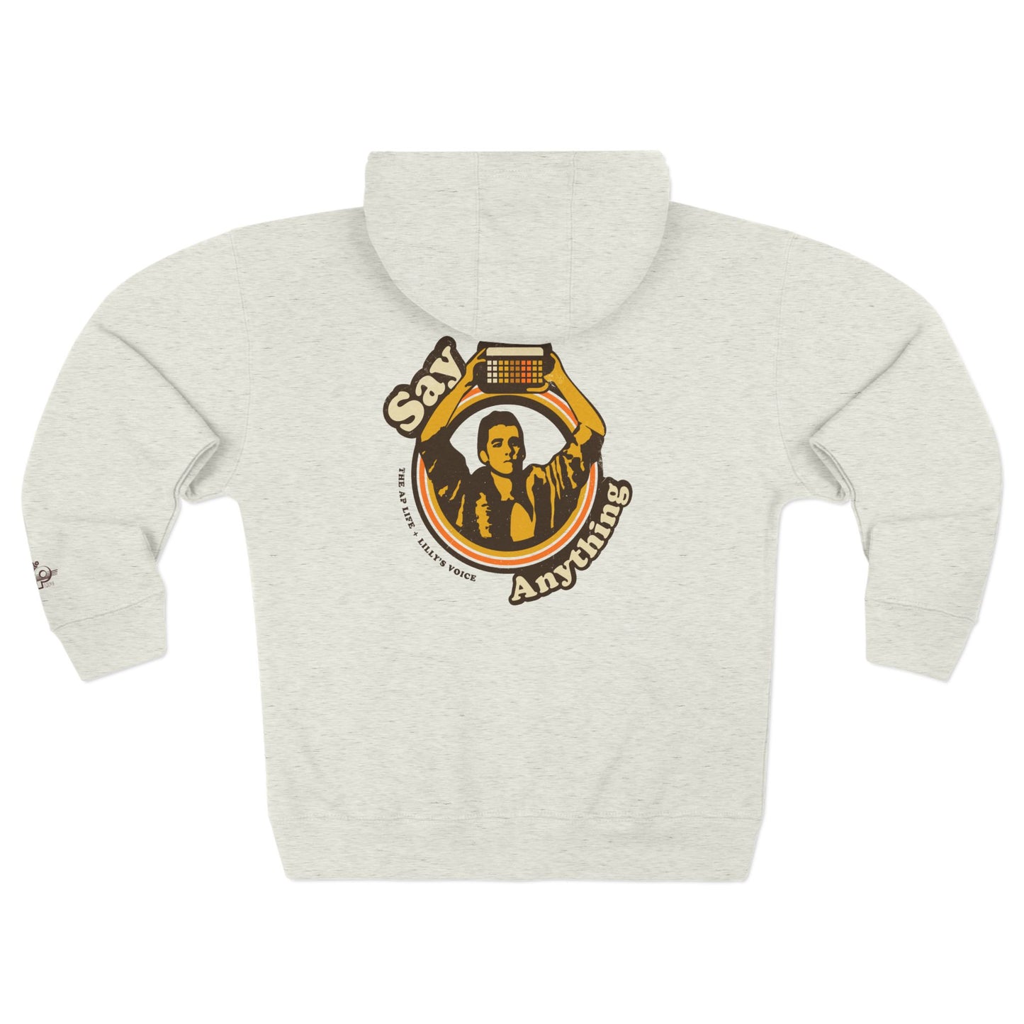 Say Anything - AAC- Lilly's Voice + The AP Life - Adult Unisex Zip Hoodie