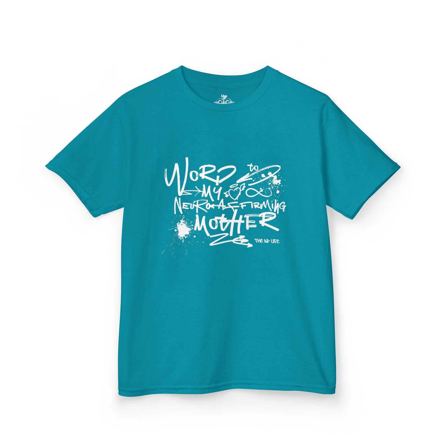 Word to My Neuro-Affirming Mother - Kids Oversized Heavy Cotton™ Tee