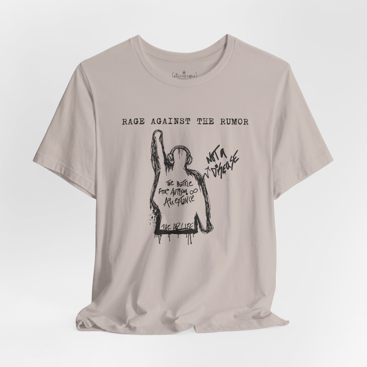Rage Against the Rumor - The Battle for Autism Acceptance - Adult Unisex Tee