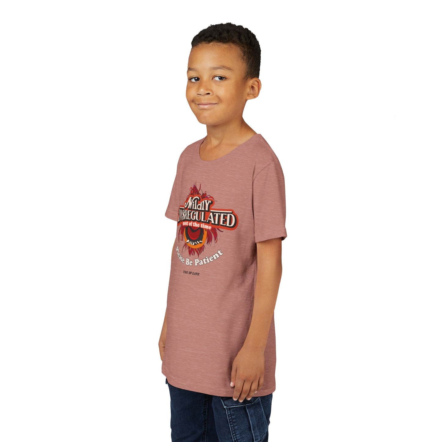 Wildly Dysregulated Most of the Time - Please Be Patient - Unisex Youth Short Sleeve Tee