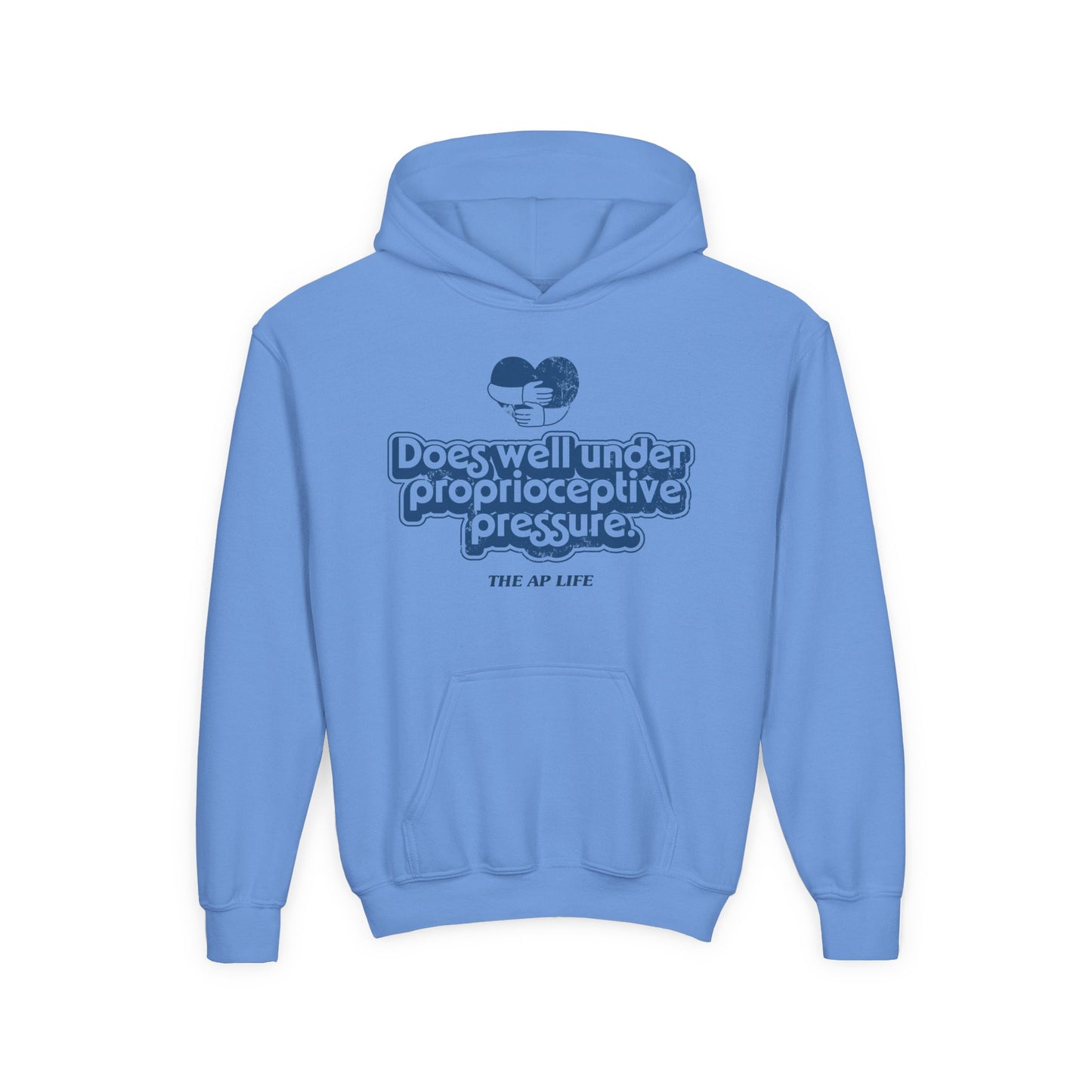 Does Well Under Proprioceptive Pressure - Sensory Input - Youth Heavy Blend Hooded Sweatshirt