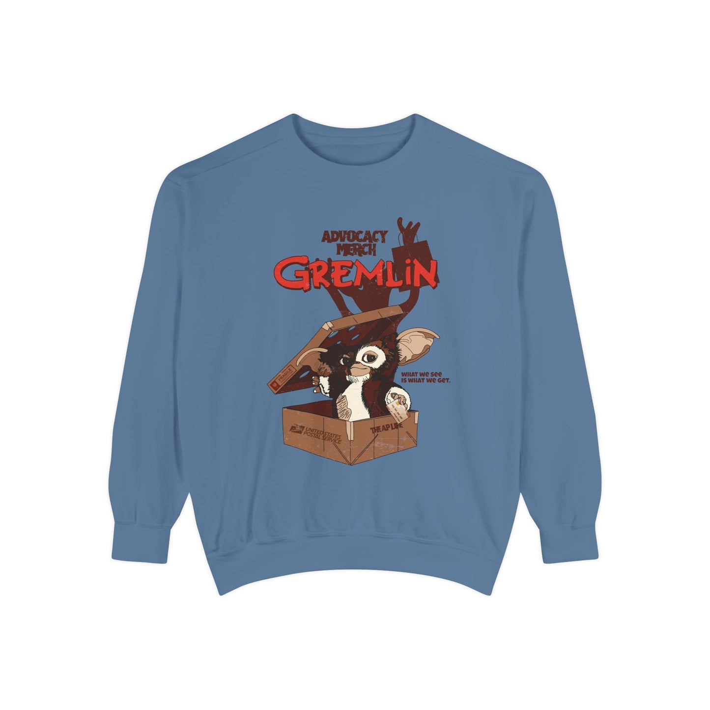 Advocacy Merch Gremlin - Adult Unisex Garment-Dyed Sweatshirt