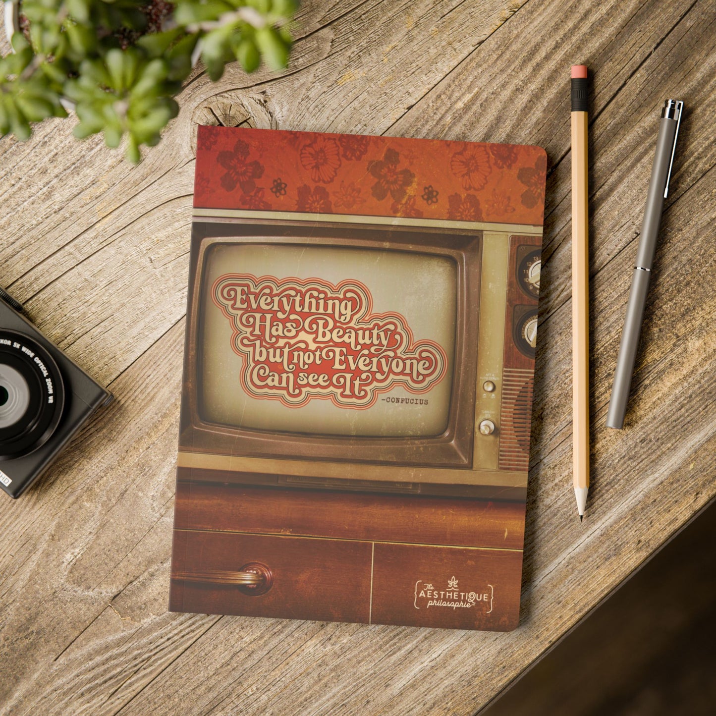 Everything has Beauty but not Everyone can see it - Confucius Quote - Softcover Journal (with Inside Prints)