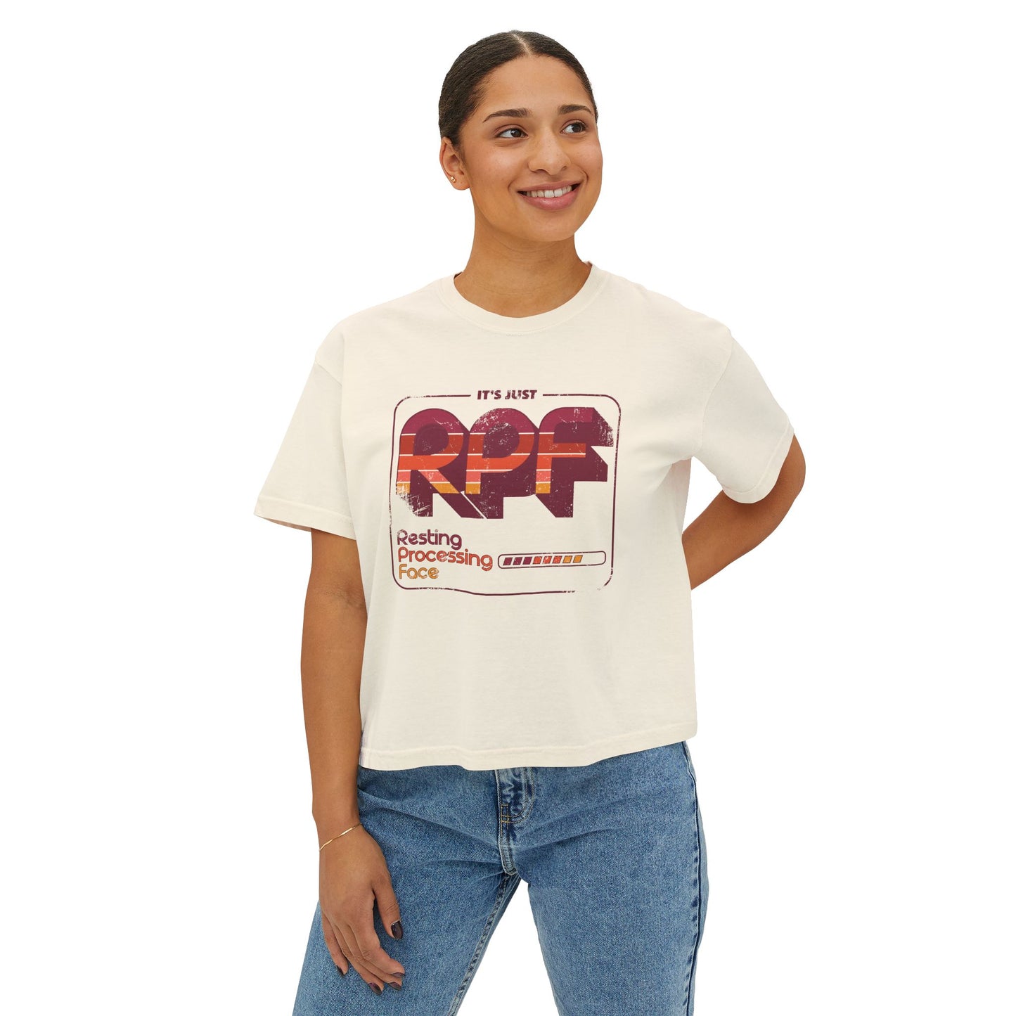 It's Just RPF - Resting Process Face - Women's Boxy Tee