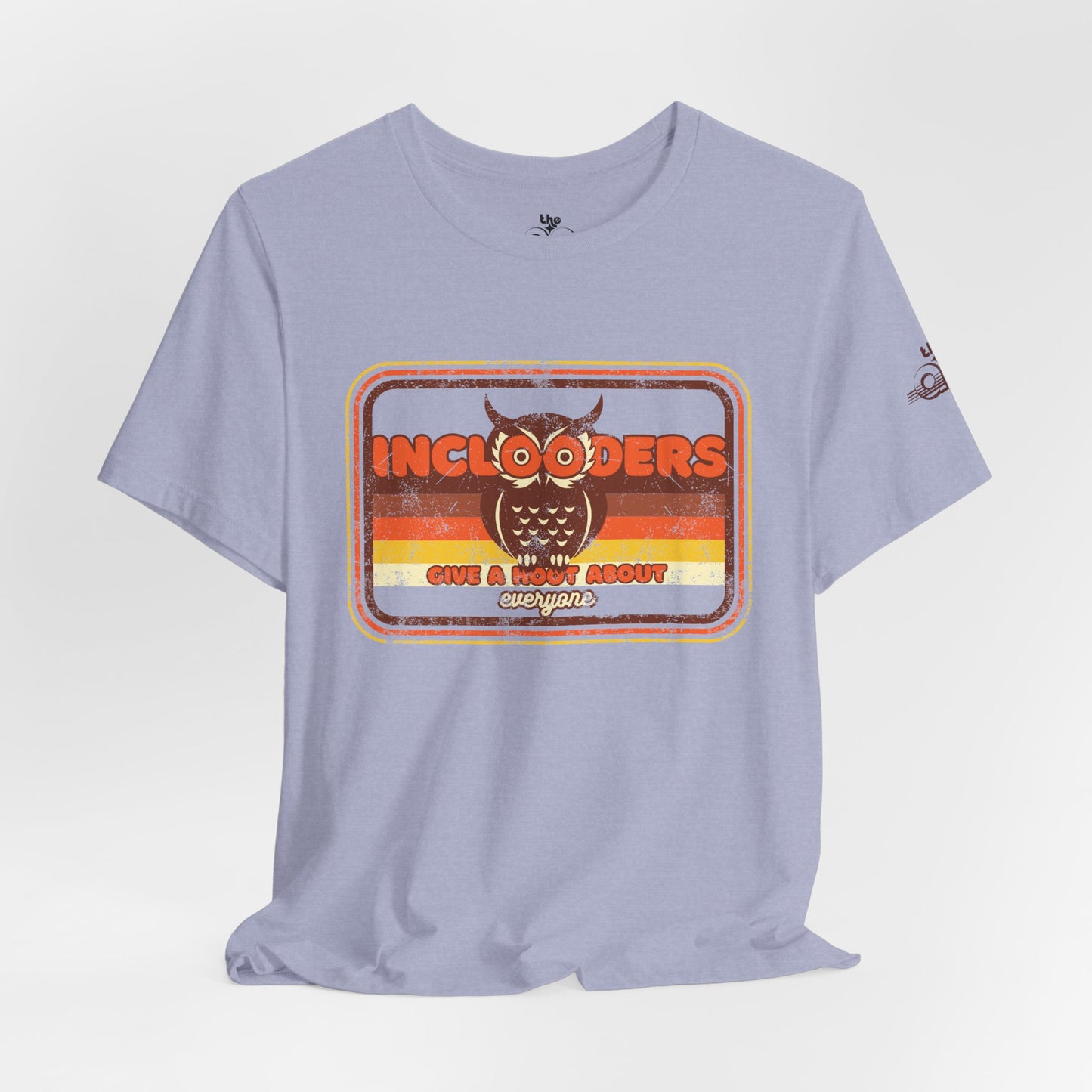 Inclooders Give a Hoot About Everyone - Adult Unisex Jersey Short Sleeve Tee