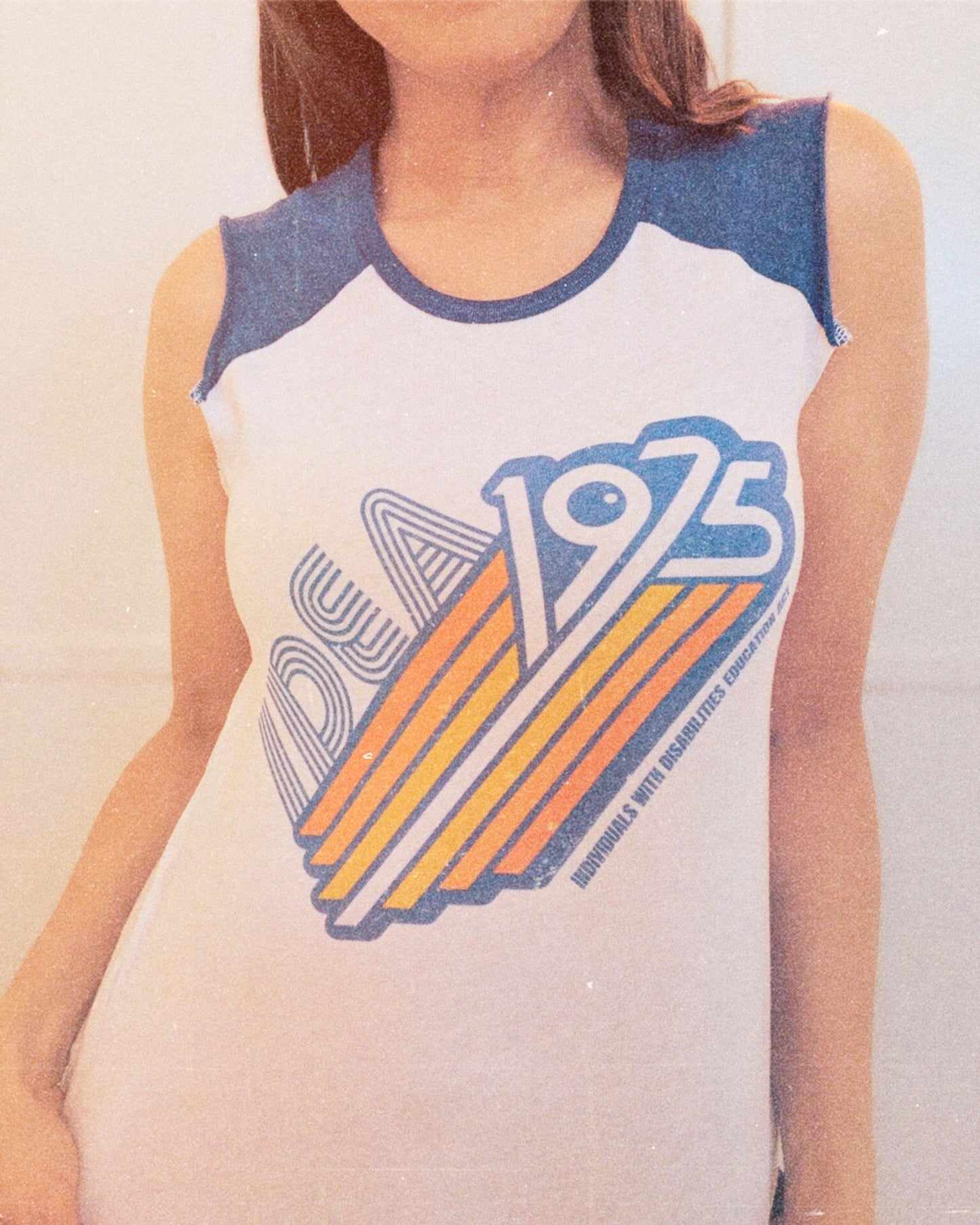 IDEA - 1975 - Individuals with Disabilities Education Act - Women's Raglan Rocker Tank