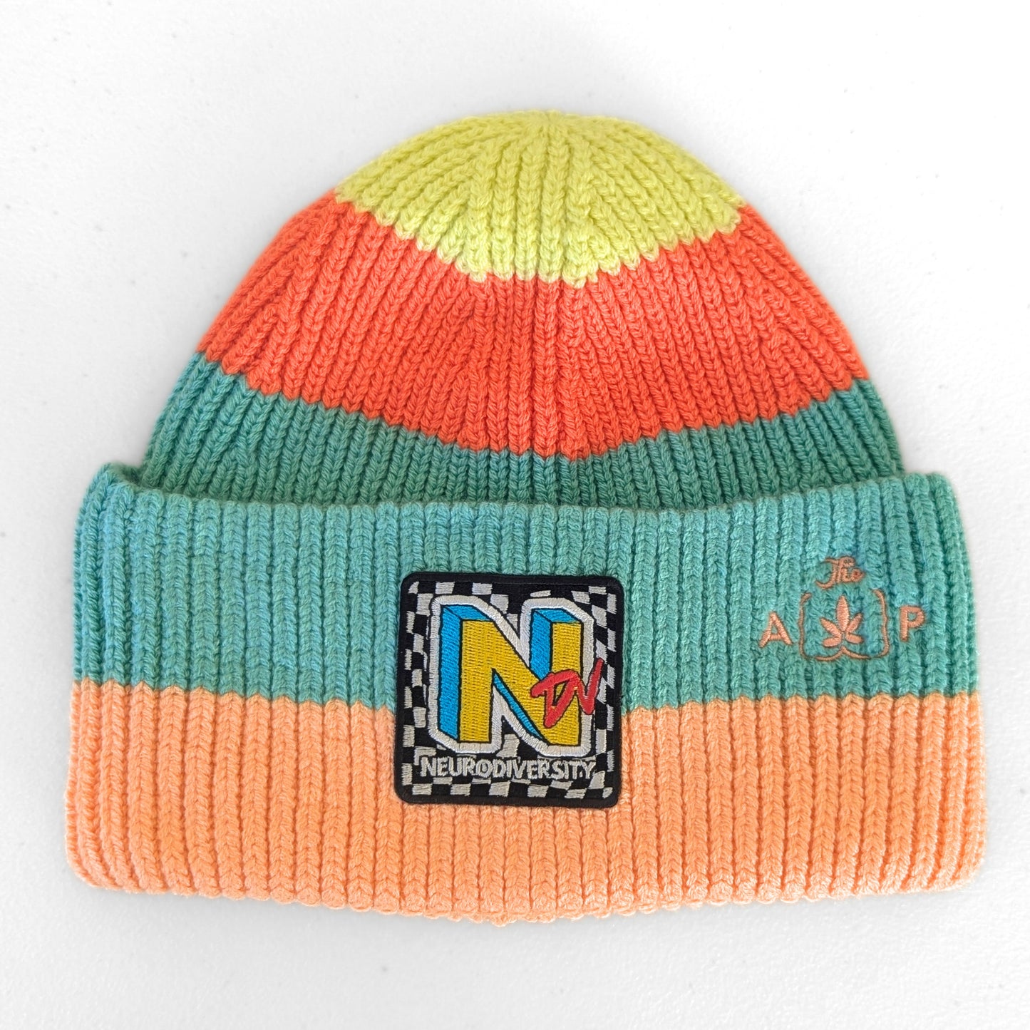 Retro Striped Acrylic NDV Beanie