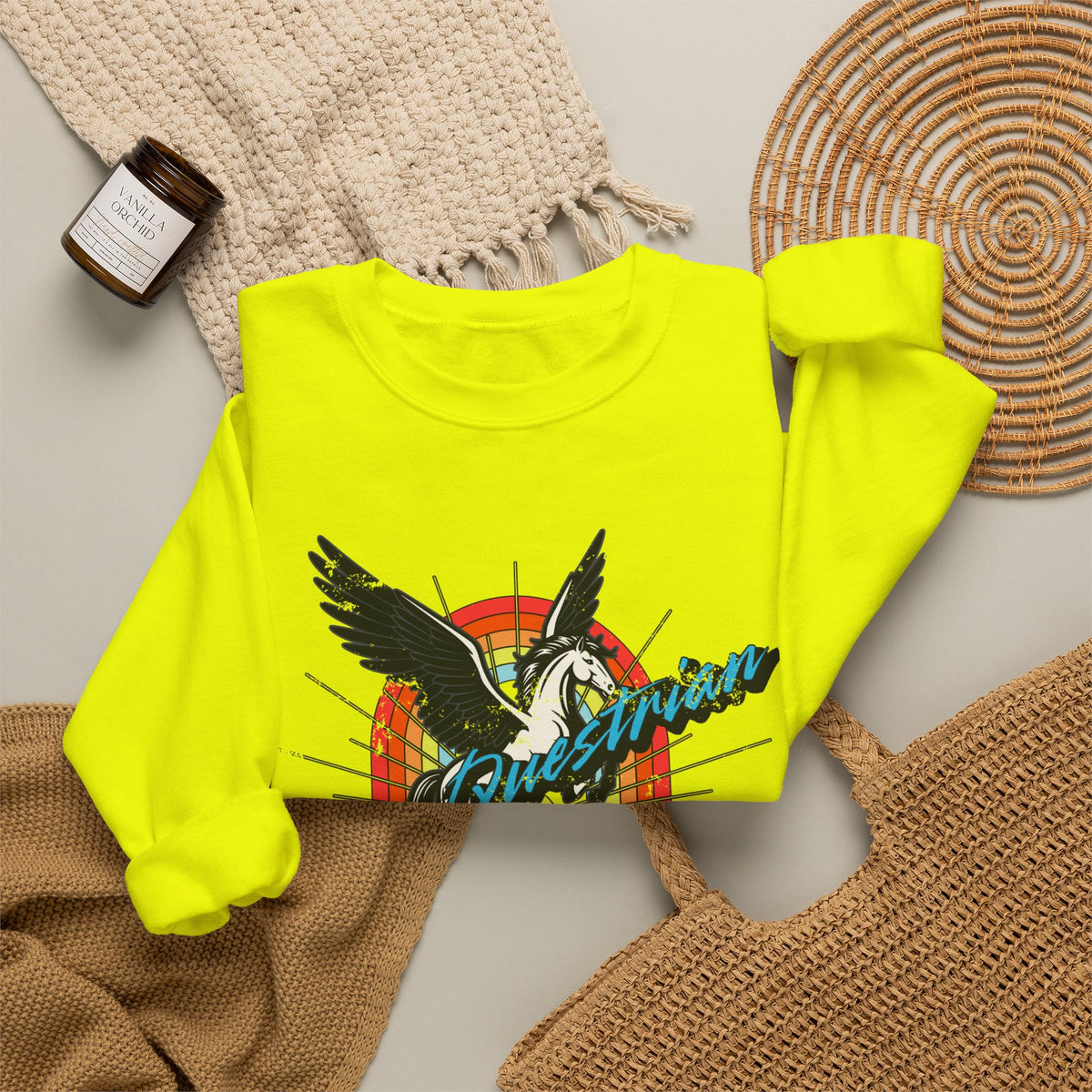 Side Questrian - Procrastination is When the Magic Happens - Adult Unisex Heavy Blend™ Crewneck Sweatshirt