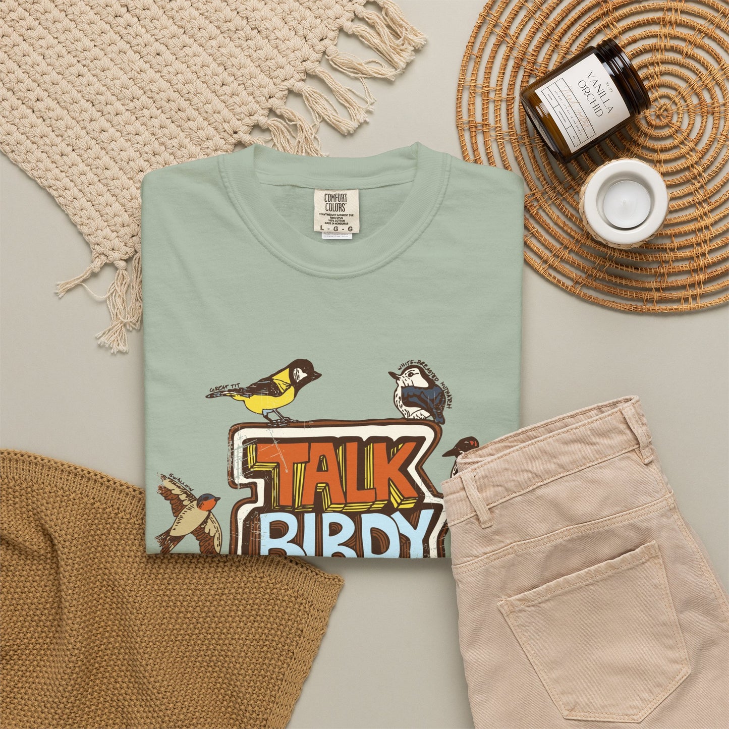Talk Birdy to Me - Adult Unisex Garment-Dyed T-shirt
