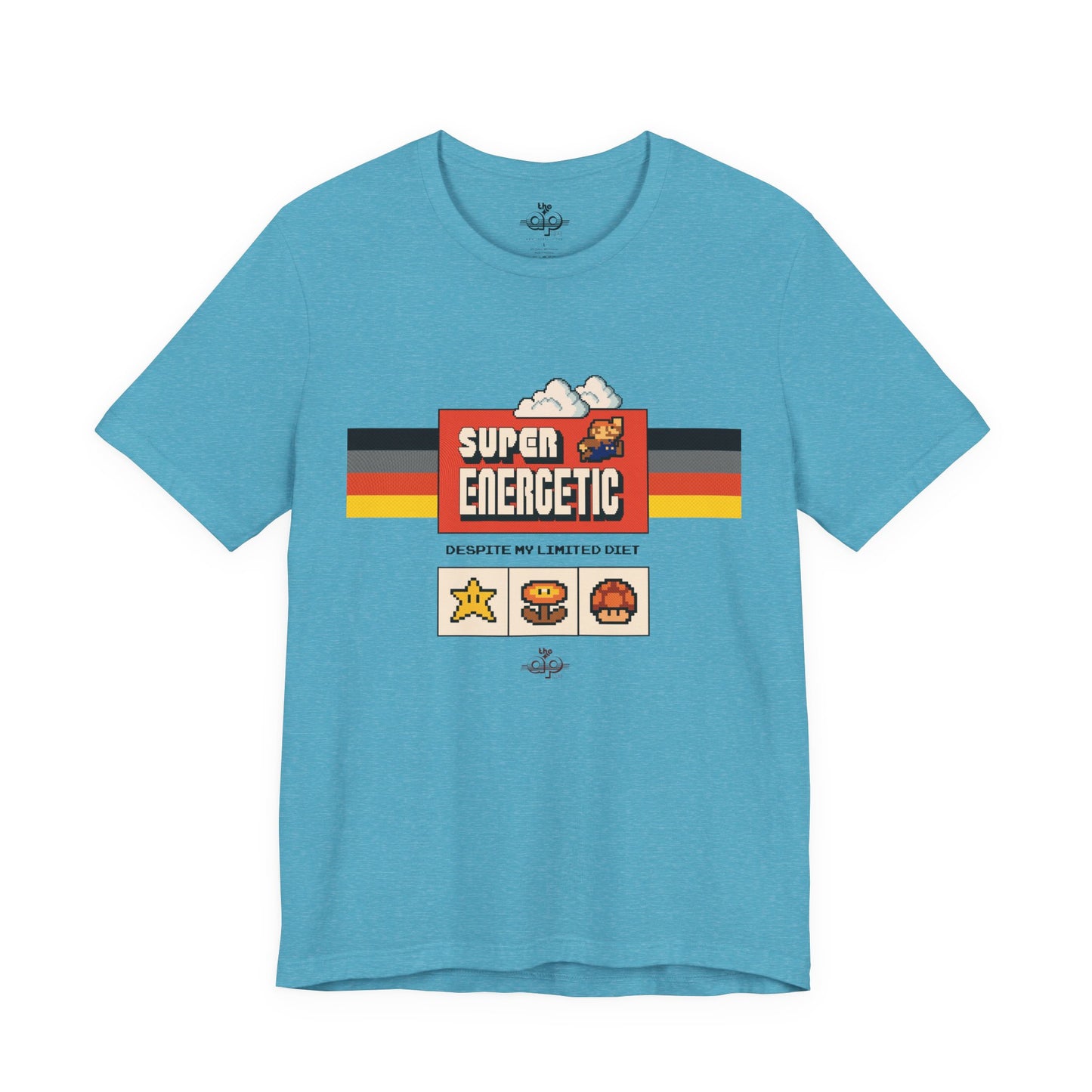 Super Energetic, Despite My Limited Diet - Adult Unisex Jersey Short Sleeve Tee