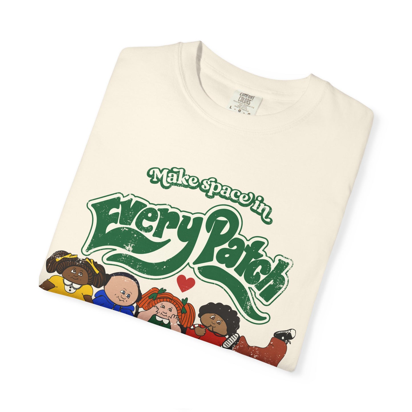 Make Space in Every Patch - Inclusion Matters - Unisex Garment-Dyed T-shirt