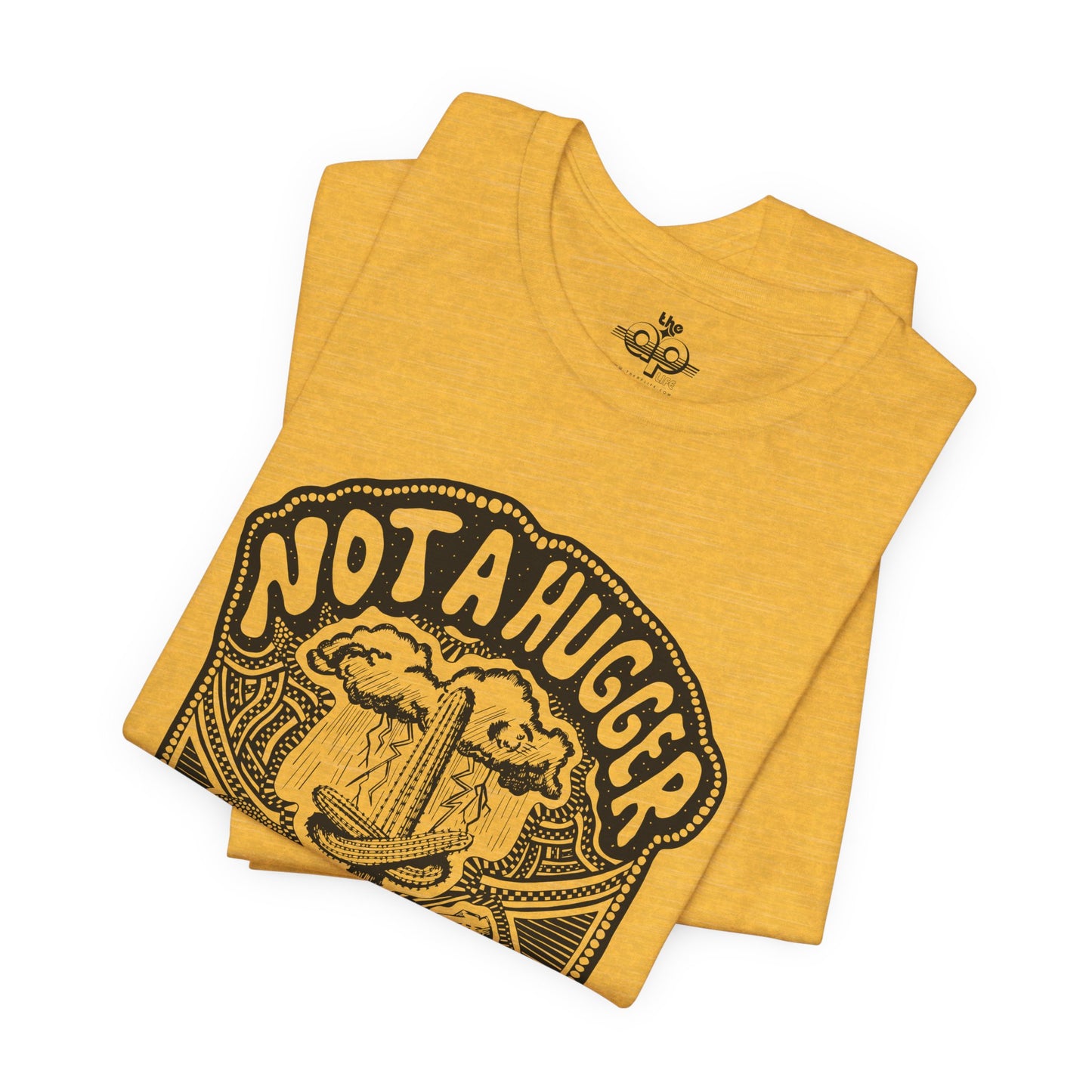 Not A Hugger - Adult Unisex Jersey Short Sleeve Tee - Tuned Out Supply + The AP Life Collab