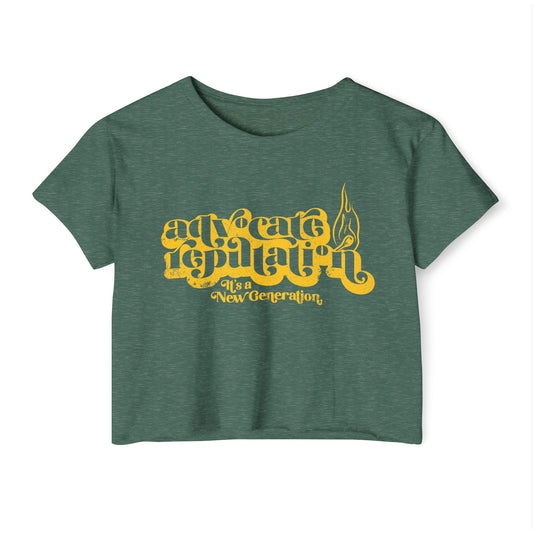 Advocate Reputation - It's a New Generation - Women's Crop Top Tee
