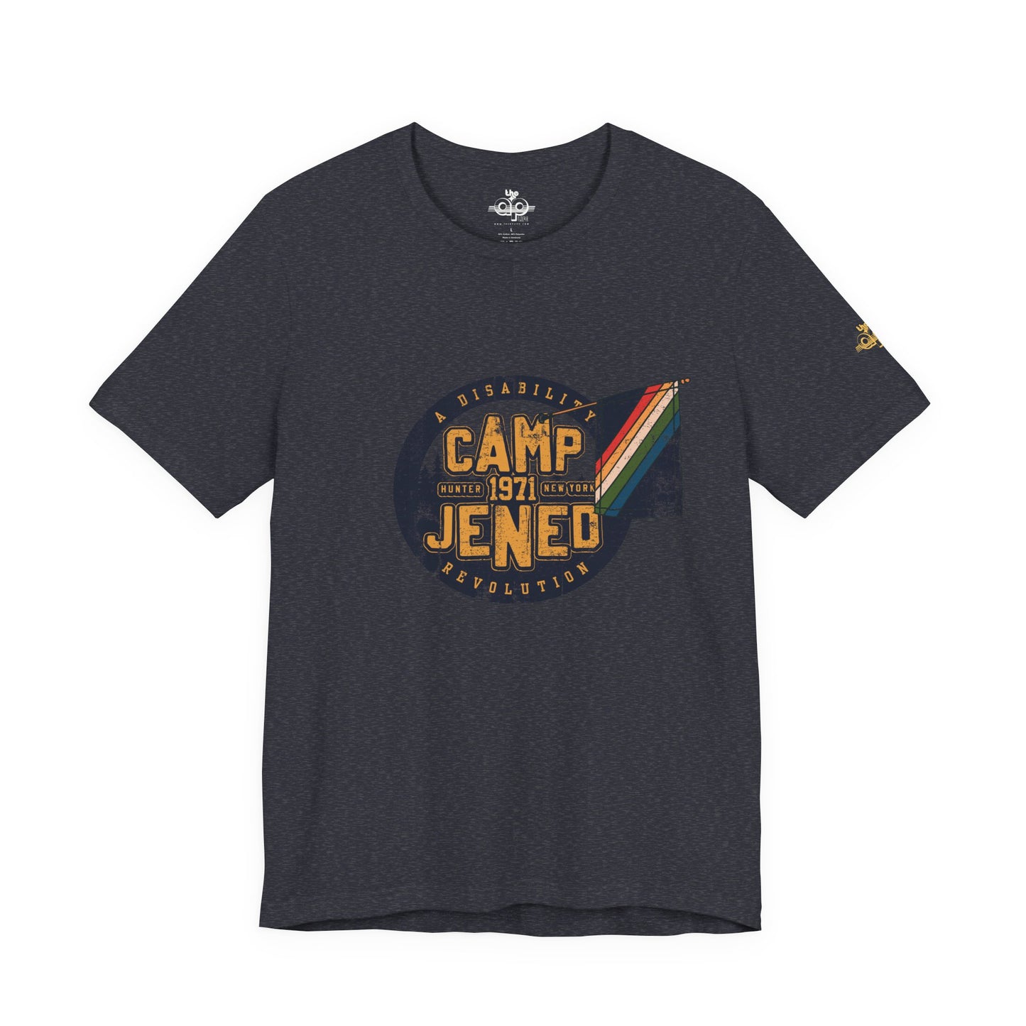 Camp Jened 1971 - A Disability Revolution - Adult Unisex Jersey Short Sleeve Tee