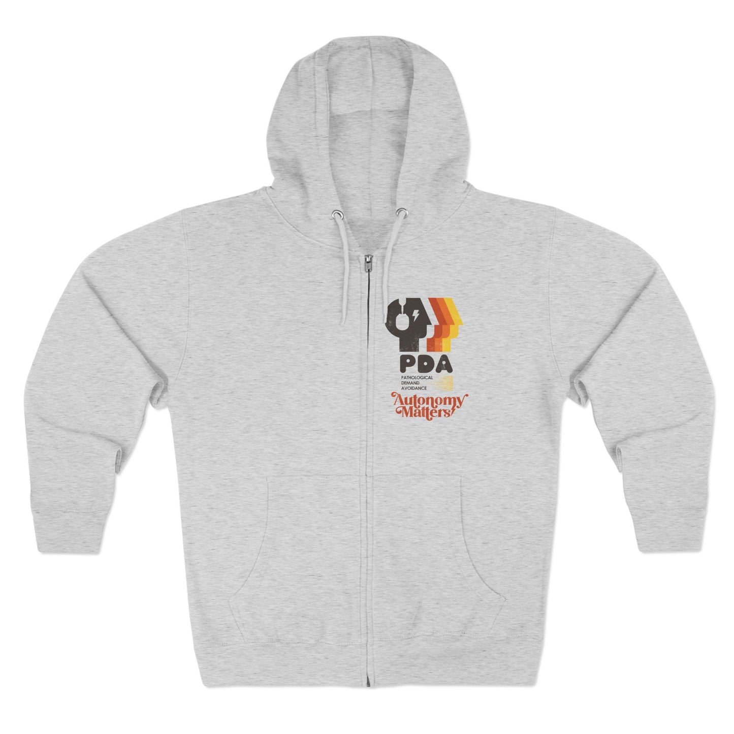 PDA - Pathological Demand Avoidance - Autonomy Matters - Adult Unisex Zip Hoodie
