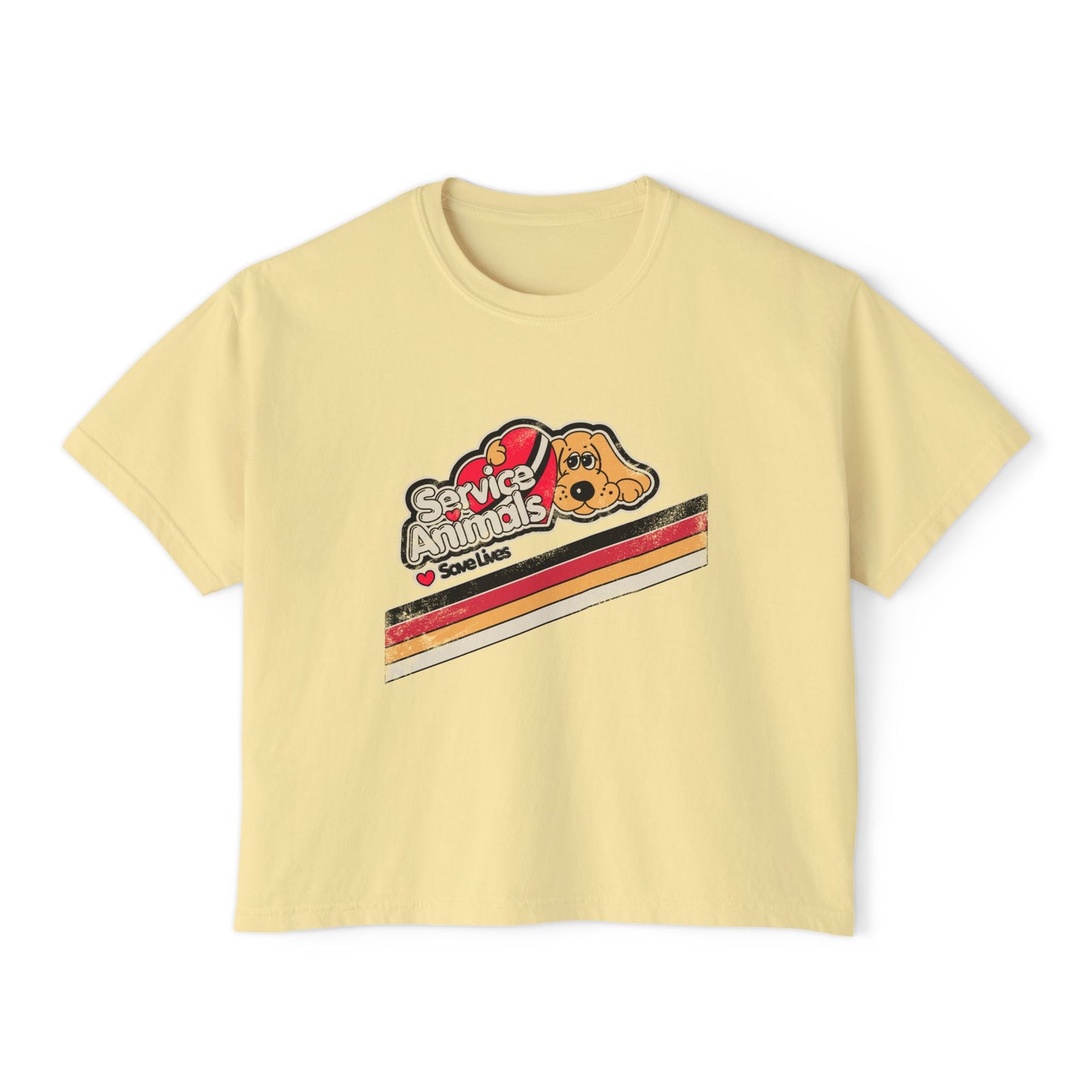 Service Animals Save Lives - Women's Boxy Tee