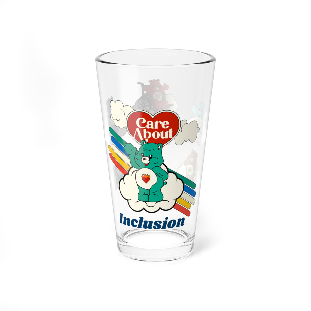 Care About Inclusion - Drinking Glass, 16oz
