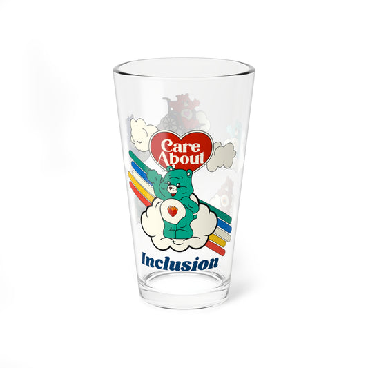 Care About Inclusion - Drinking Glass, 16oz