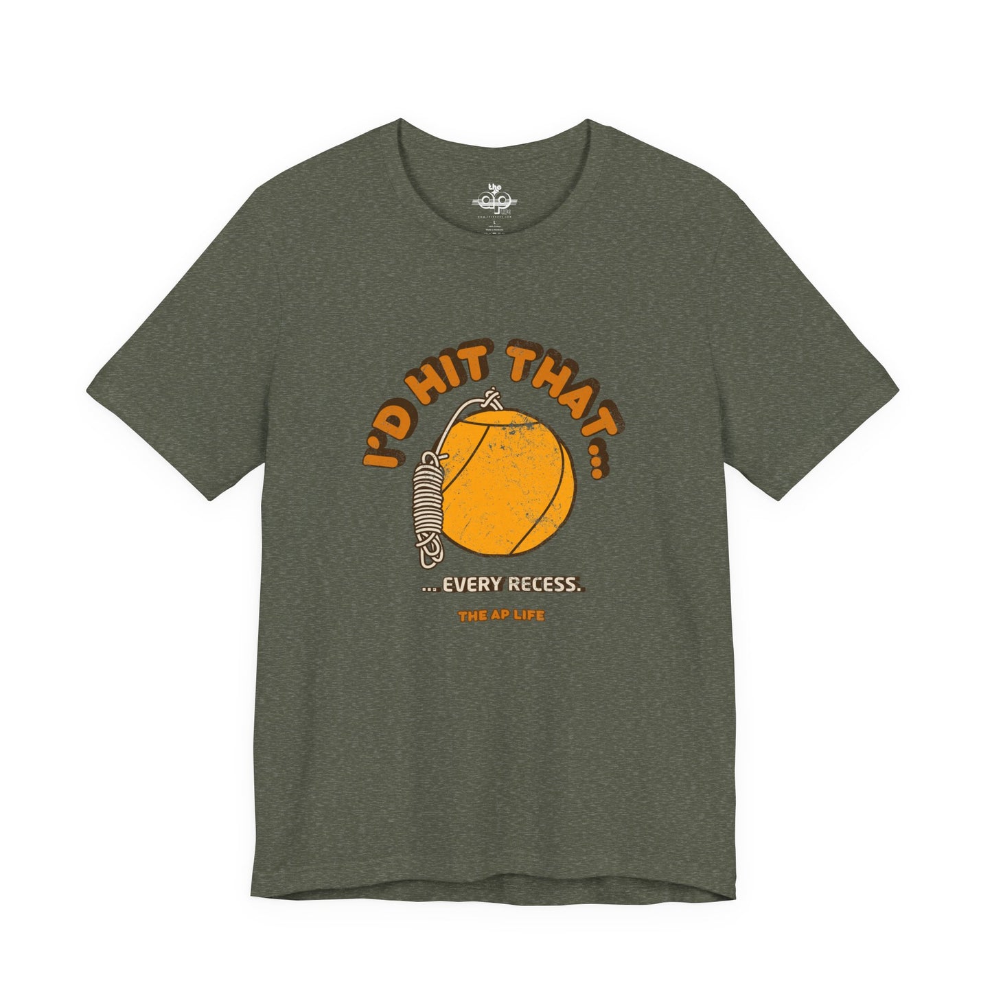 I'd Hit That Every Recess - Adult Unisex Jersey Short Sleeve Tee