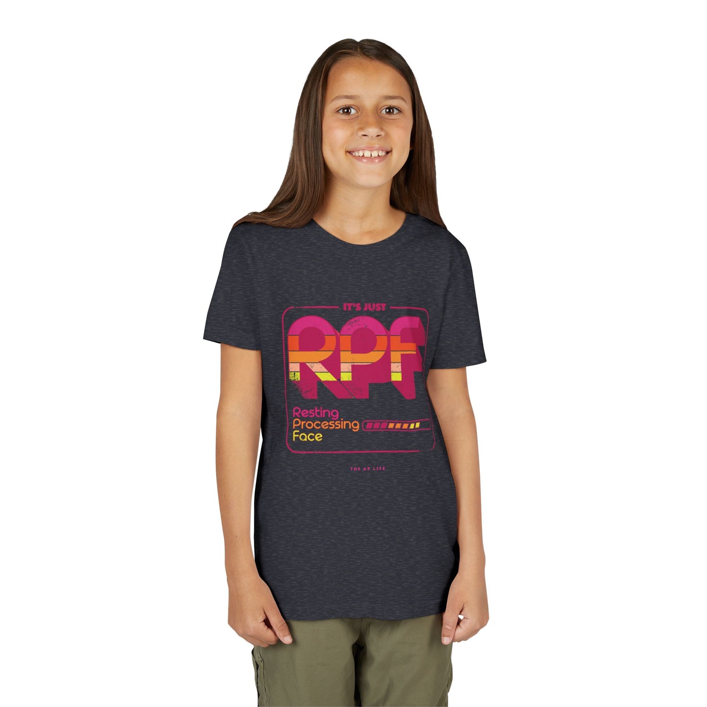 It's Just RPF - Resting Processing Face - Youth Unisex Short Sleeve Tee