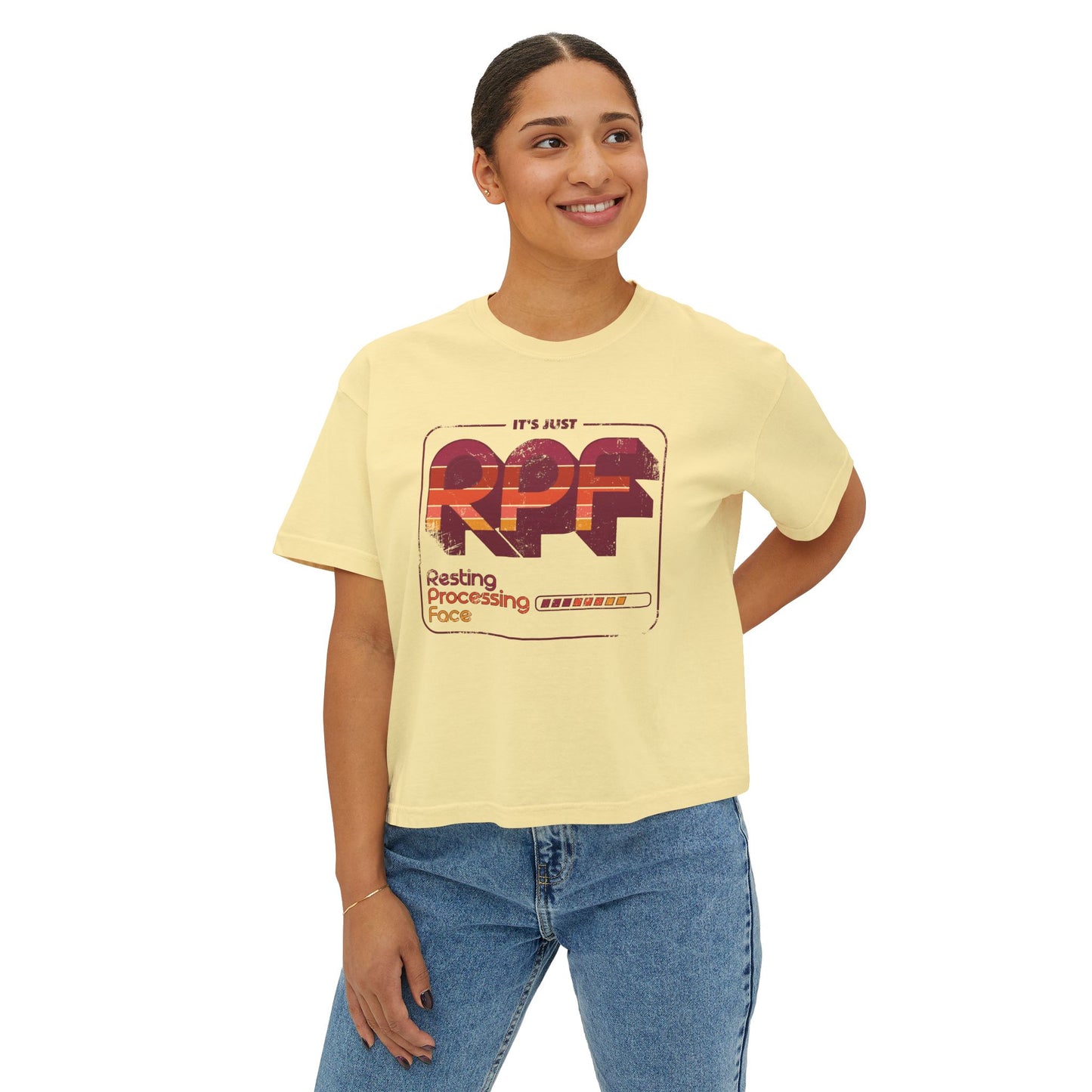 It's Just RPF - Resting Process Face - Women's Boxy Tee