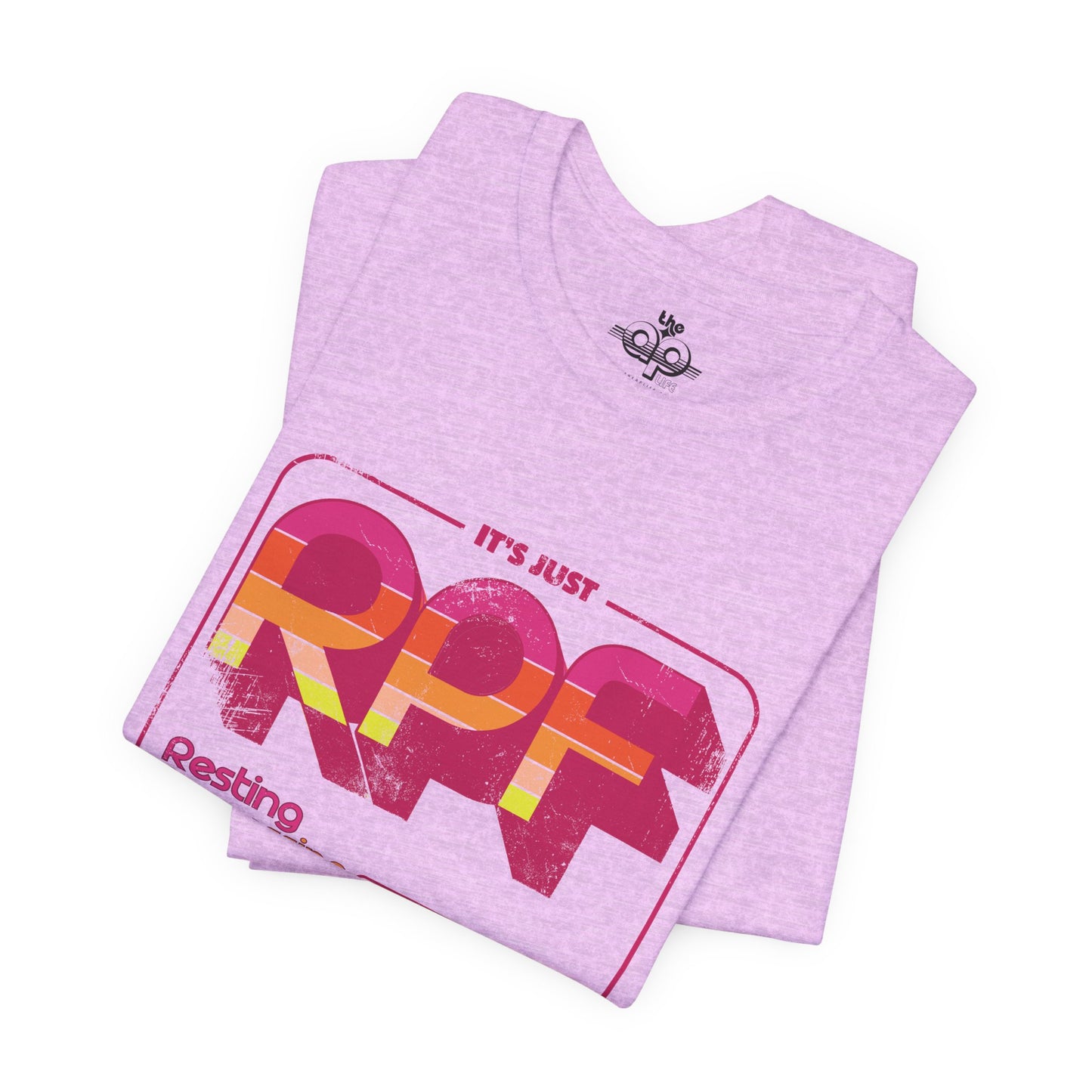 It's Just RPF - Resting Processing Face - Adult Unisex Jersey Short Sleeve Tee