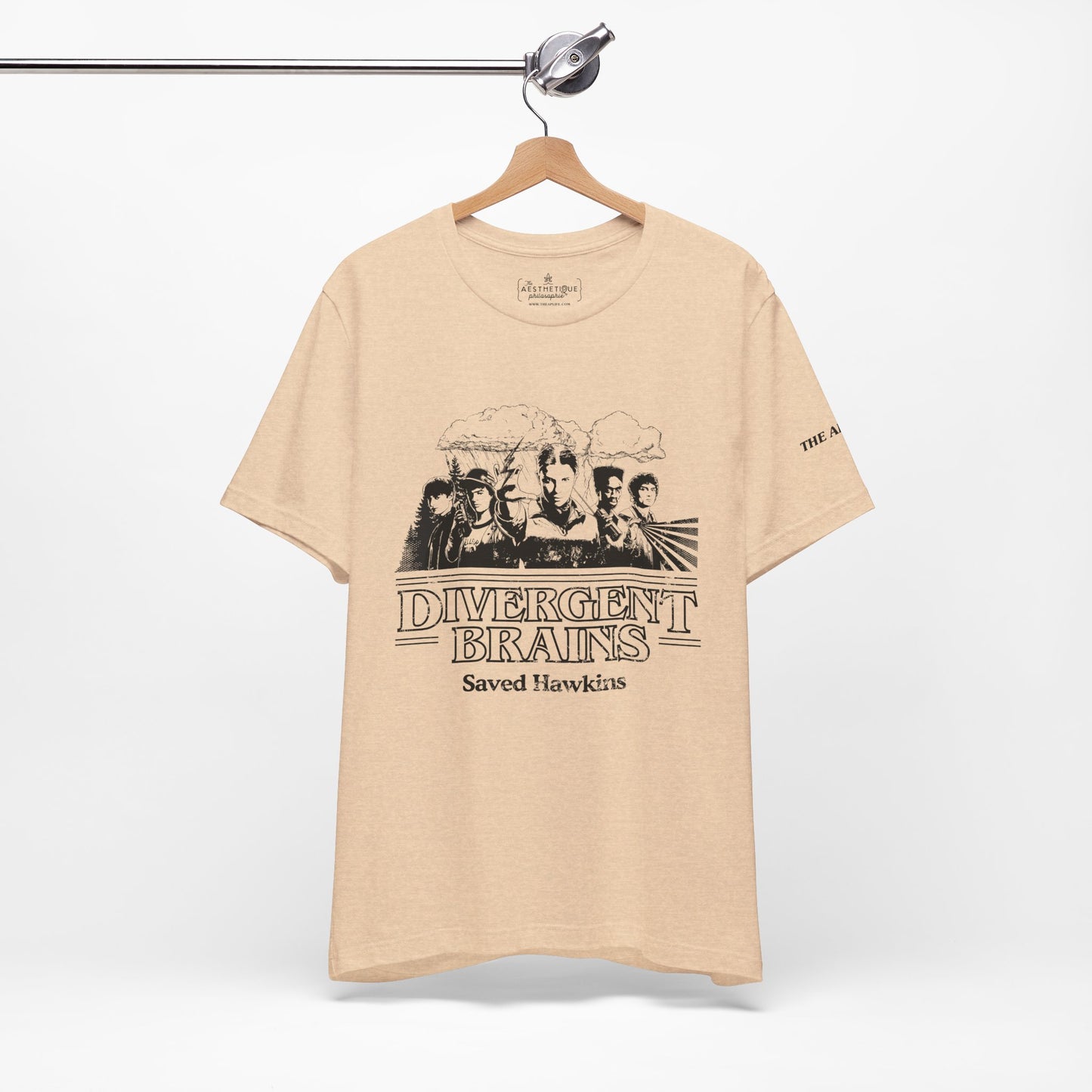 Divergent Brains Saved Hawkins - Adult Unisex Jersey Tee