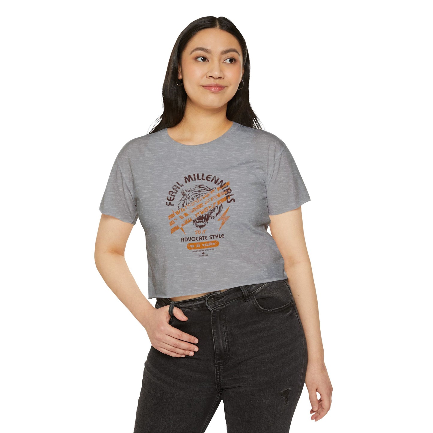 Feral Millennials Do It Advocate Style (We Be Wildin') - Women's Crop Top