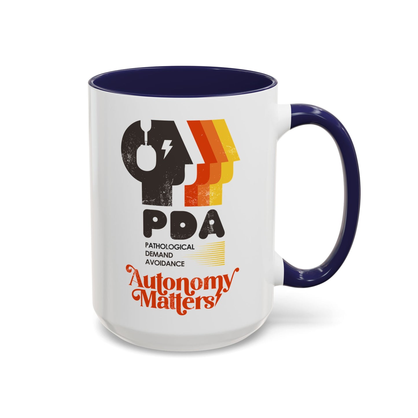 PDA - Pathological Demand Avoidance - Autonomy Matters - Accent Coffee Mug (11, 15oz)