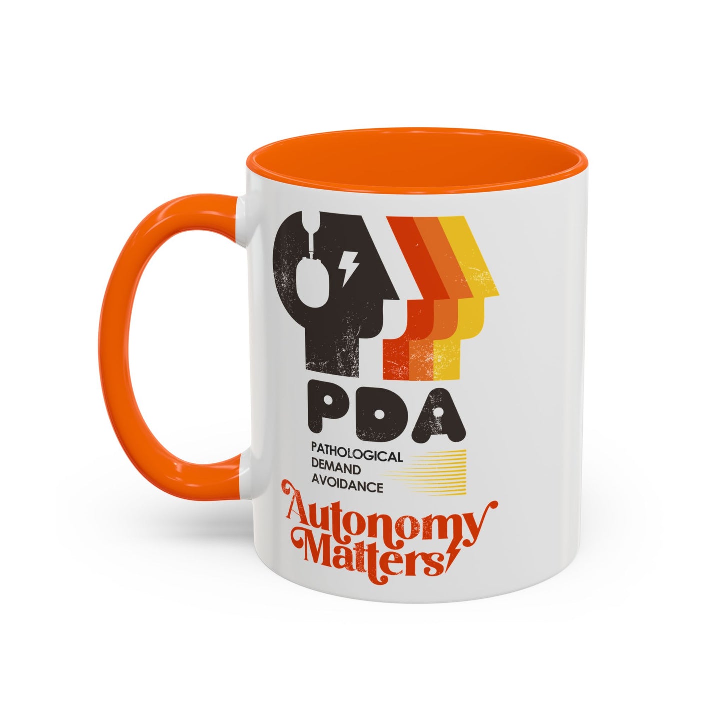 PDA - Pathological Demand Avoidance - Autonomy Matters - Accent Coffee Mug (11, 15oz)