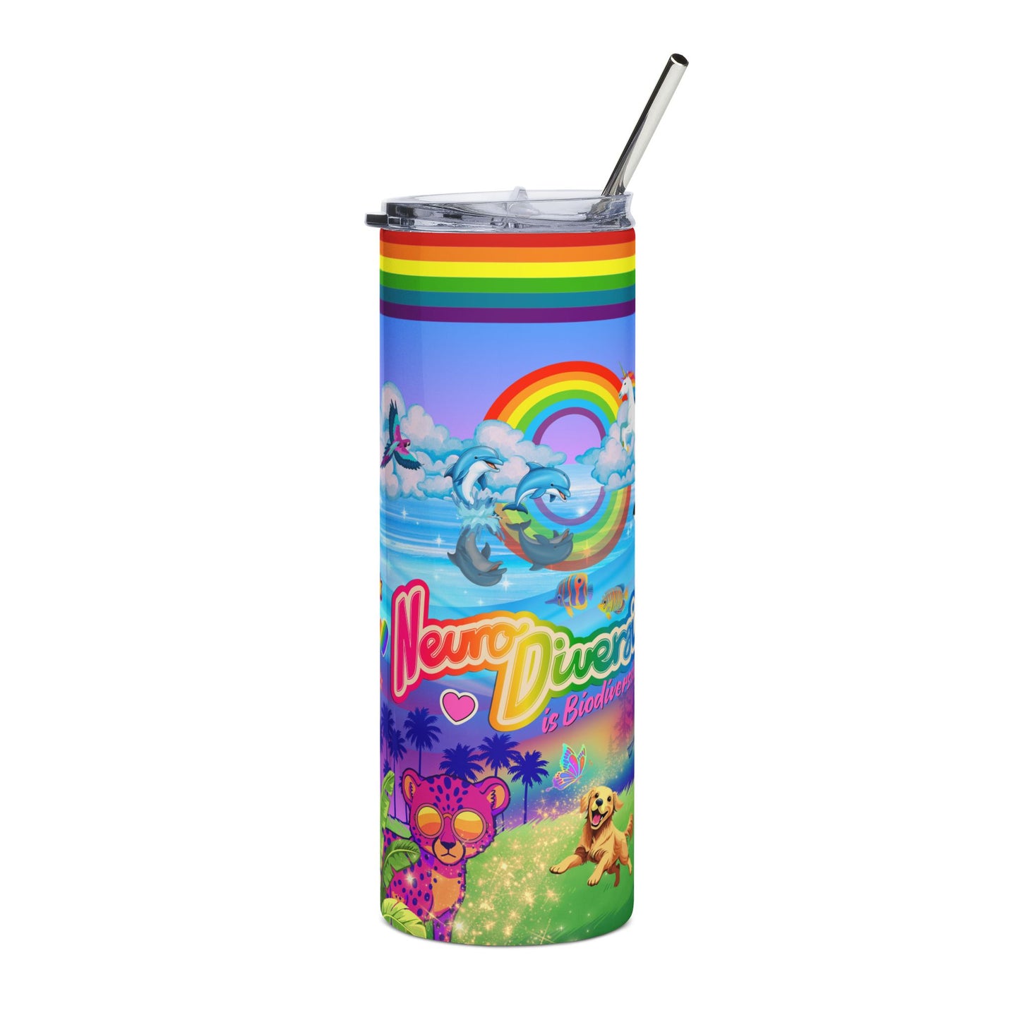 Neurodiversity is Biodiverse - Stainless Steel Tumbler, 20oz