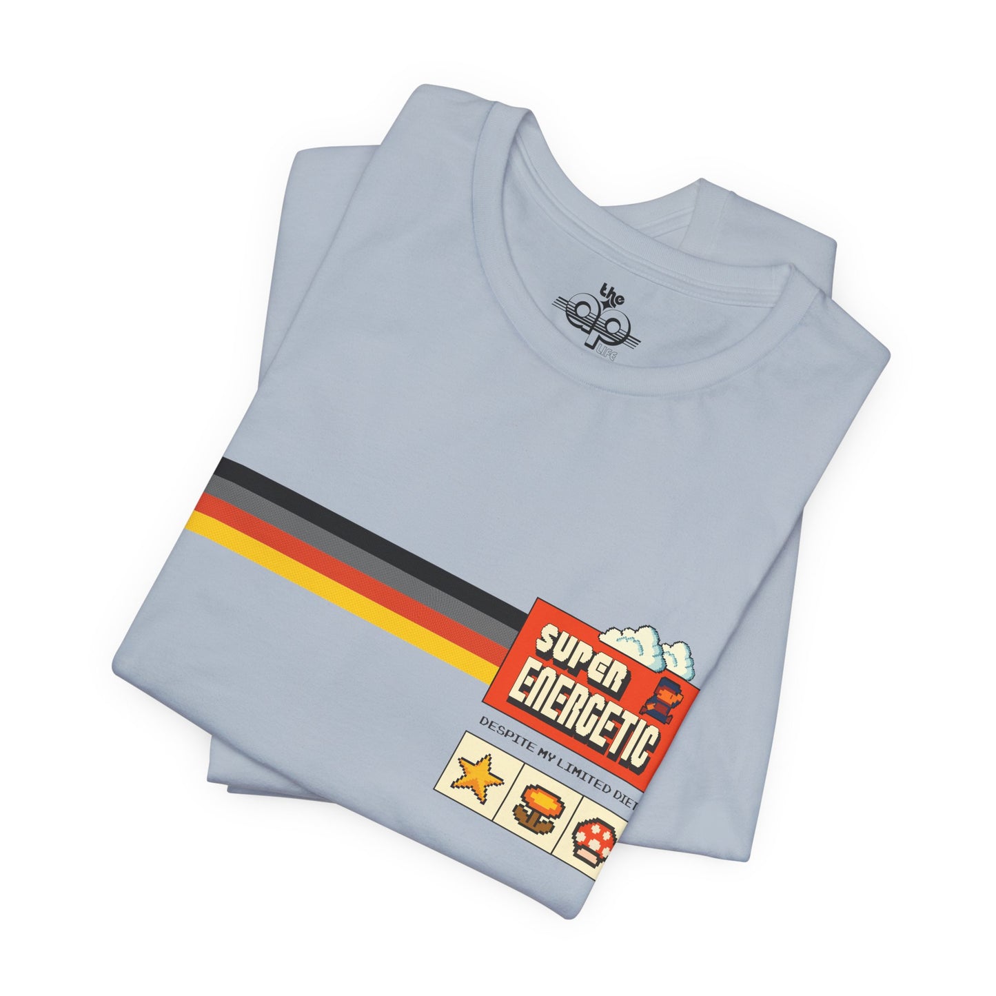 Super Energetic Despite My Limited Diet - Adult Unisex Jersey Short Sleeve Tee