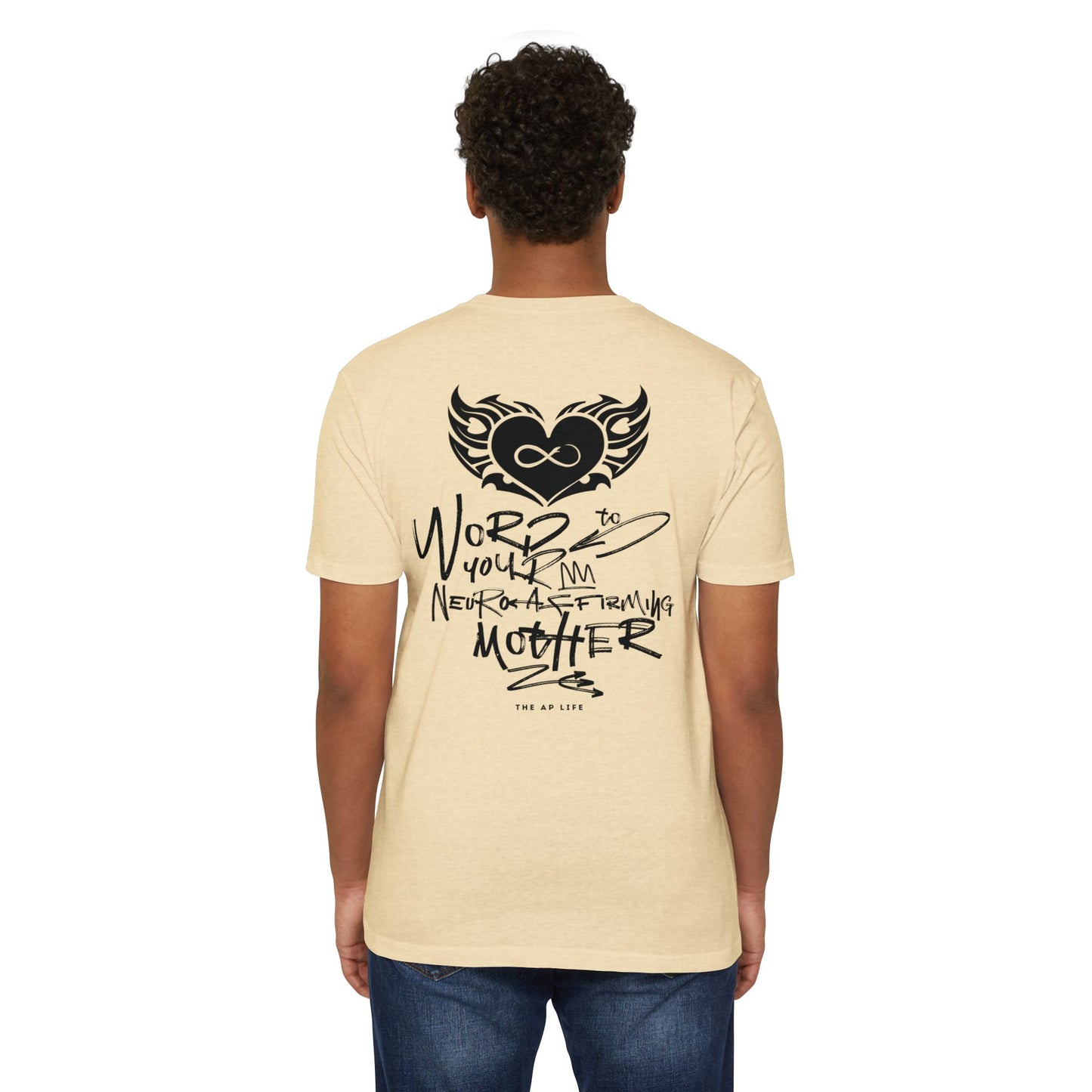 Word to your Neuro-Affirming Mother (front + back) - 90s Throwback - Adult Unisex Jersey Tee